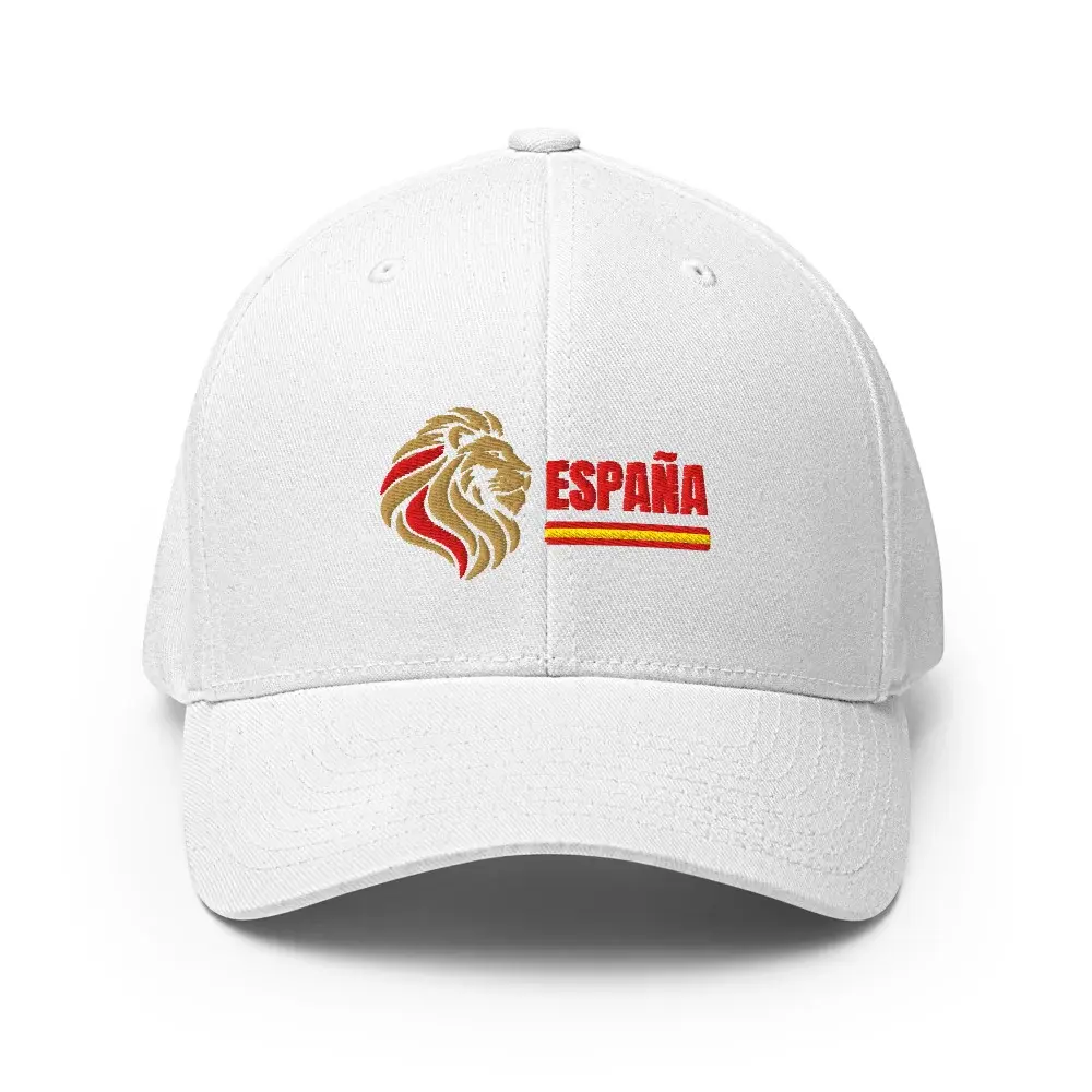 León · España (claro) — Gorra bordada — White