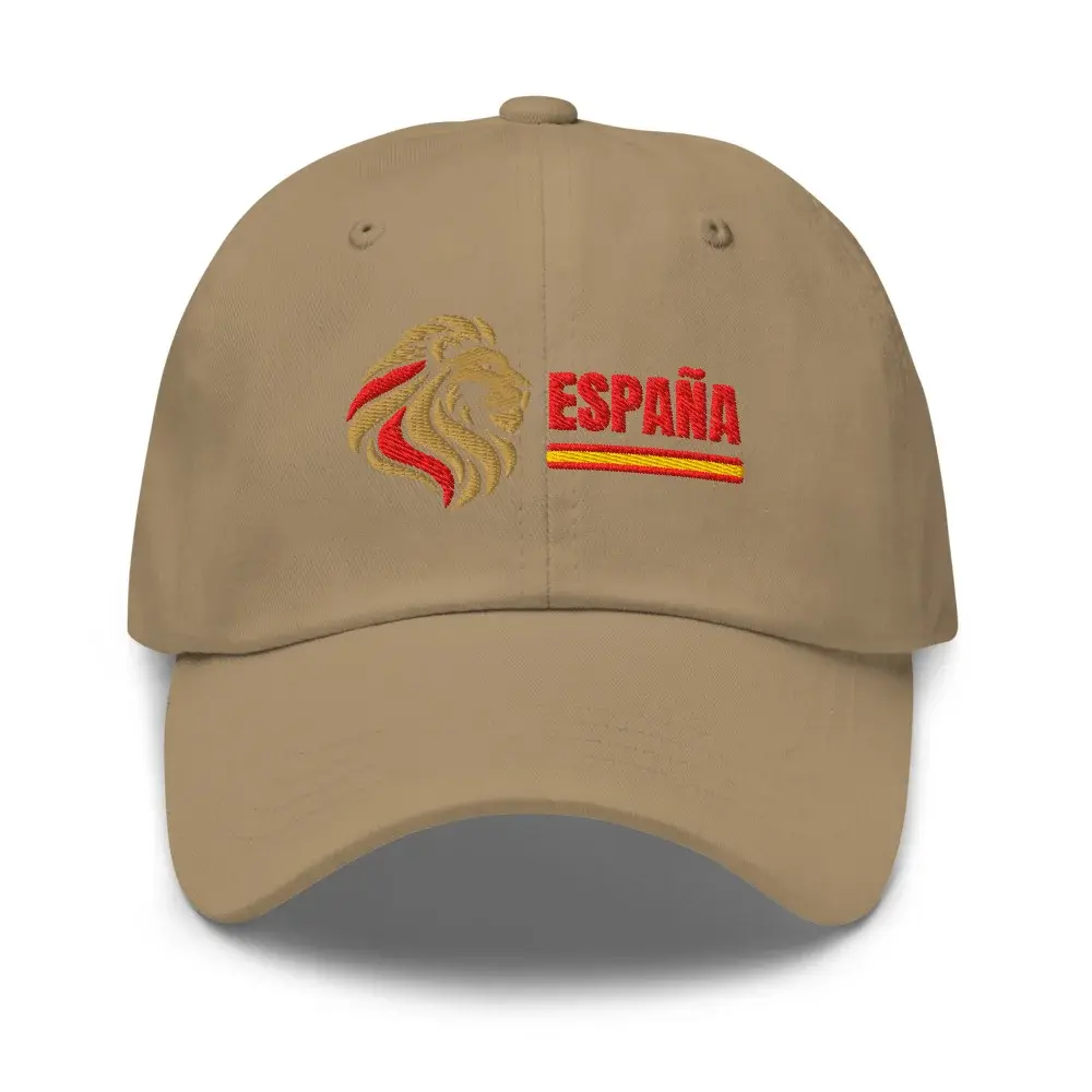 León · España (claro) — Gorra clásica bordada — Khaki