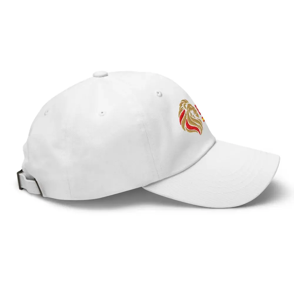 León · España (claro) — Gorra clásica bordada — White — Right Side