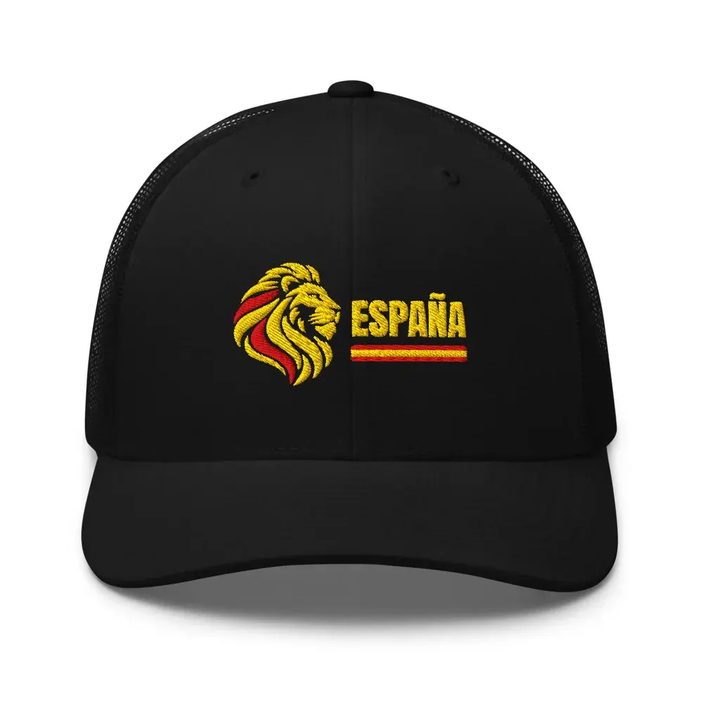 León · España — Gorra trucker bordada — Black