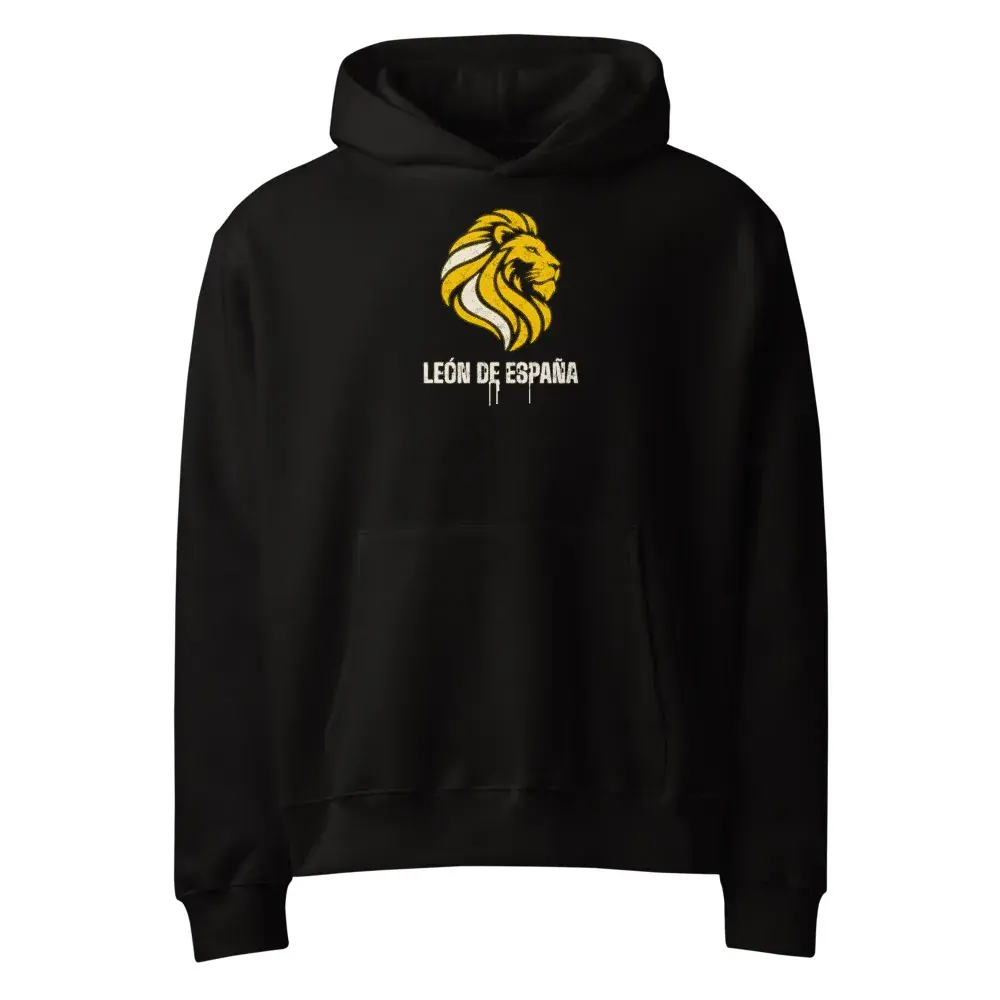León Plantilla · Noche — Sudadera oversize con capucha