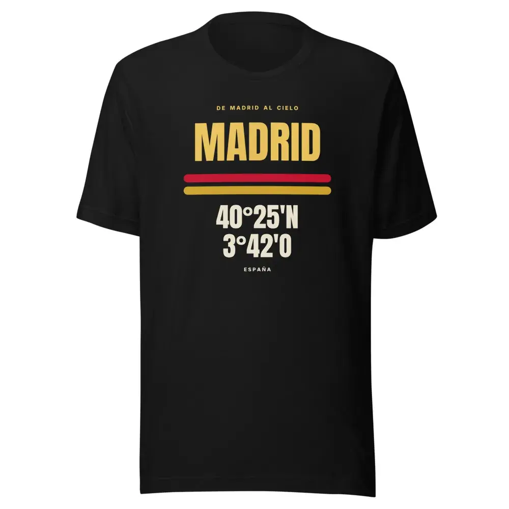 Madrid · Cartel — Camiseta — Black