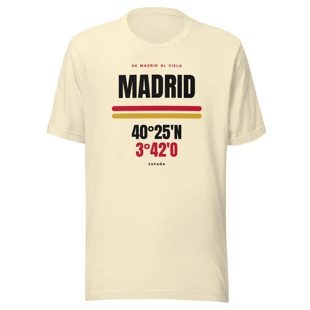 Madrid · Cartel (claro) — Camiseta