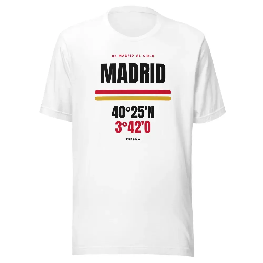 Madrid · Cartel (claro) — Camiseta — White