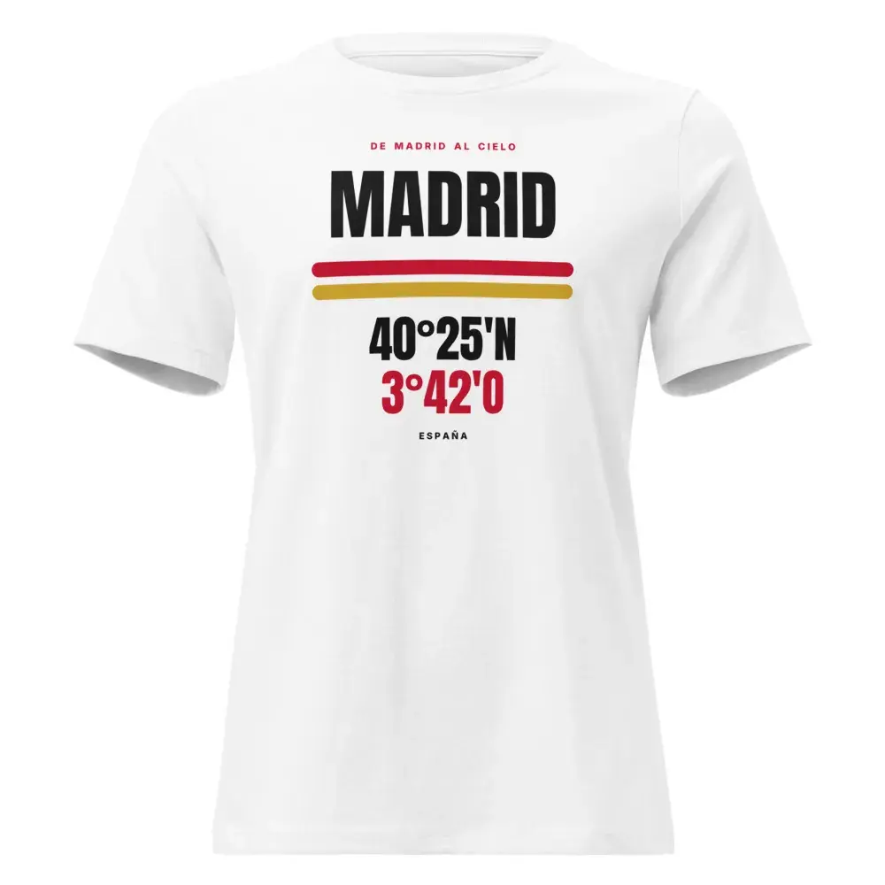 Madrid · Cartel (claro) — Camiseta de mujer — White