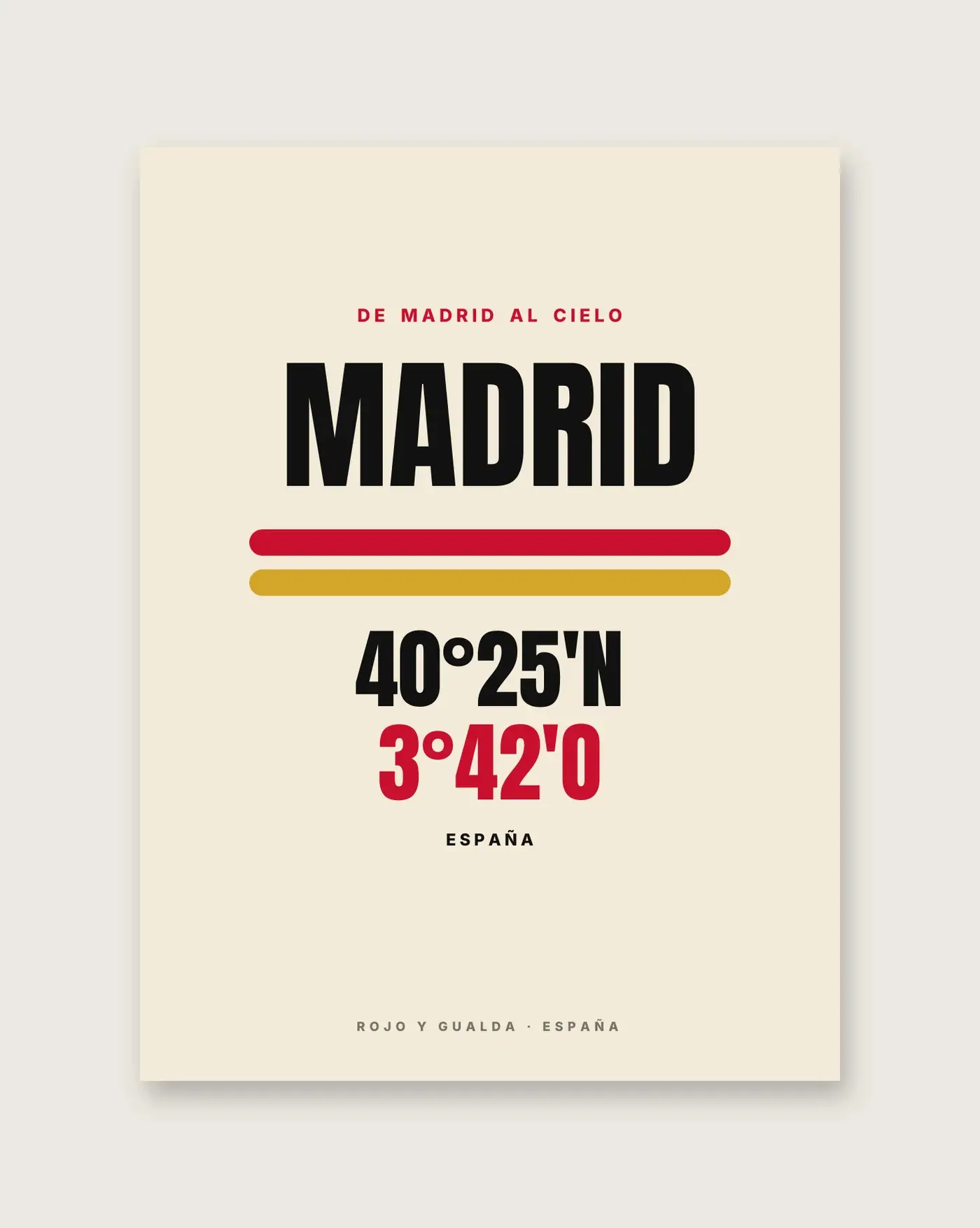 Madrid · Cartel (claro) — Póster — detalle