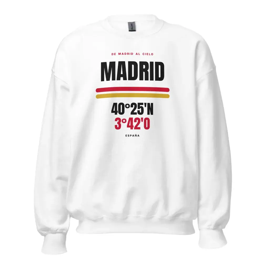 Madrid · Cartel (claro) — Sudadera — White