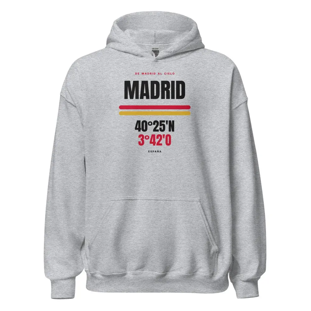 Madrid · Cartel (claro) — Sudadera con capucha