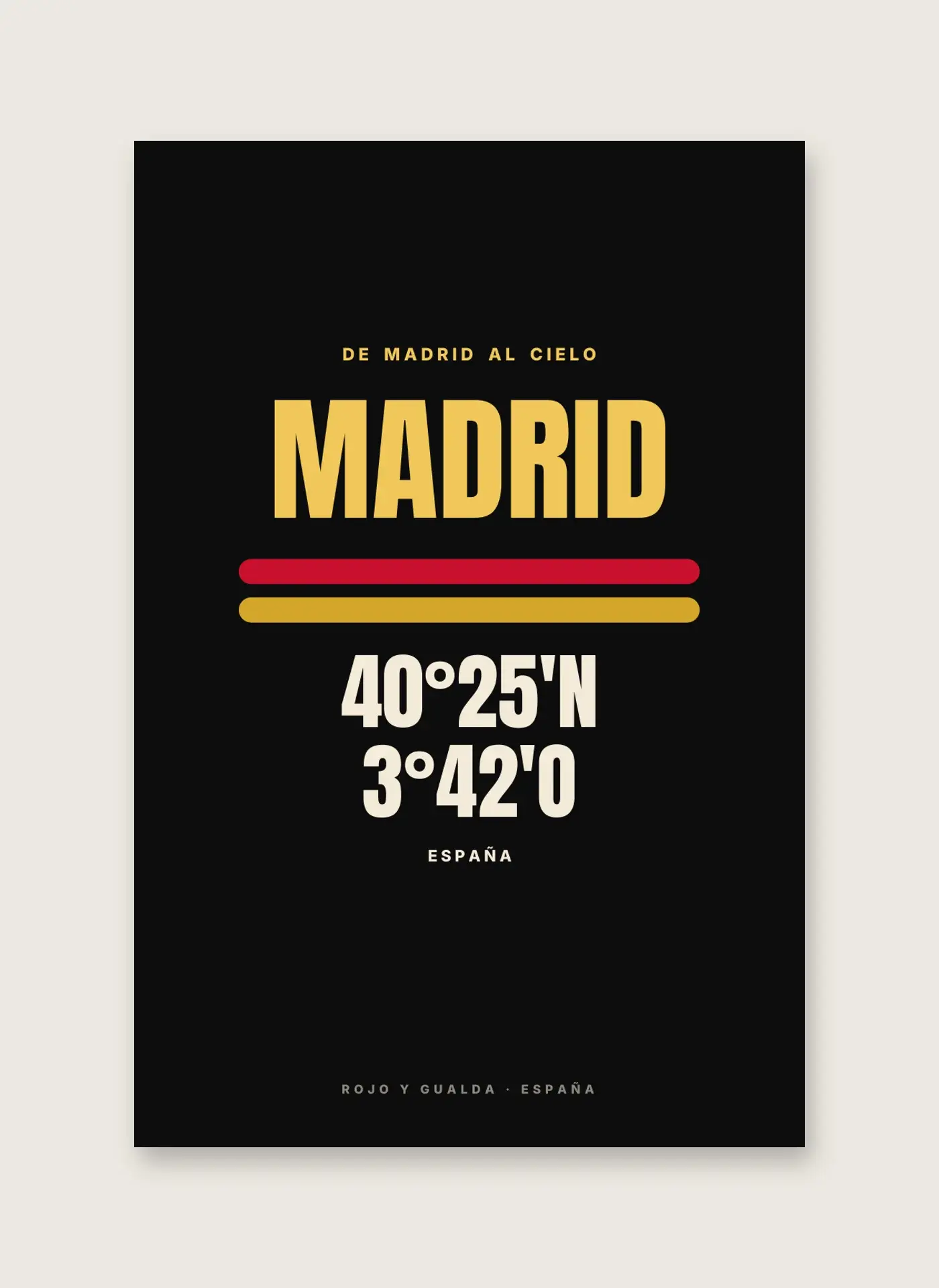 Madrid · Cartel — Lámina enmarcada — detalle