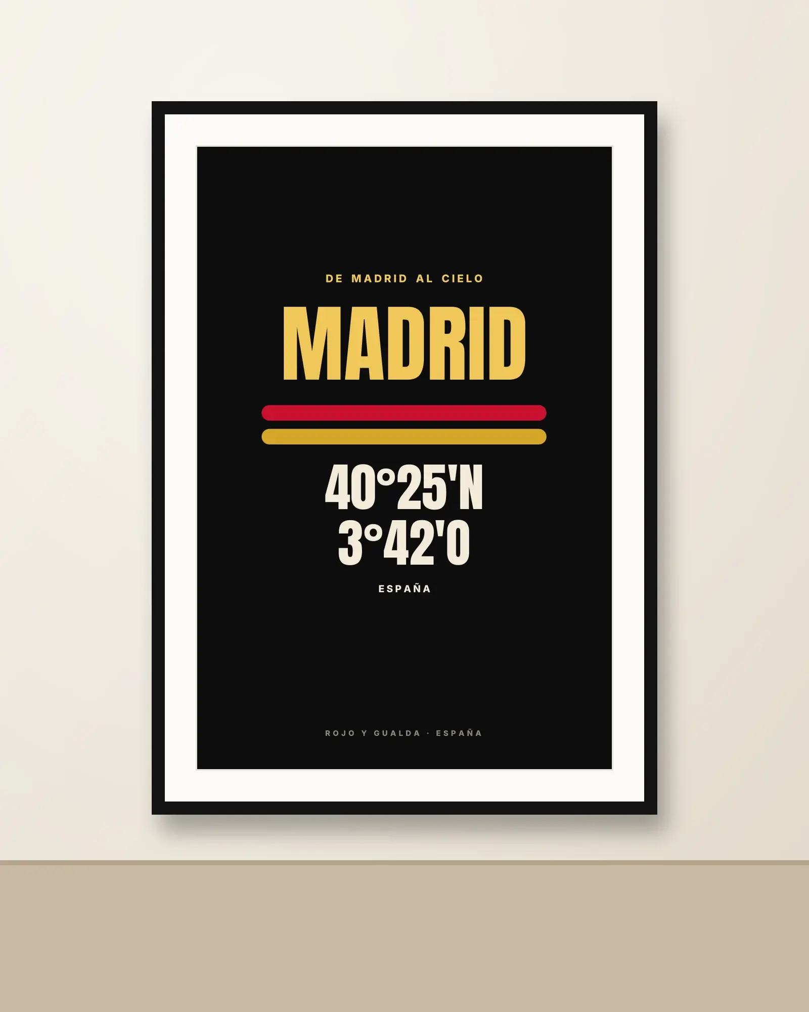 Madrid · Cartel — Lámina enmarcada