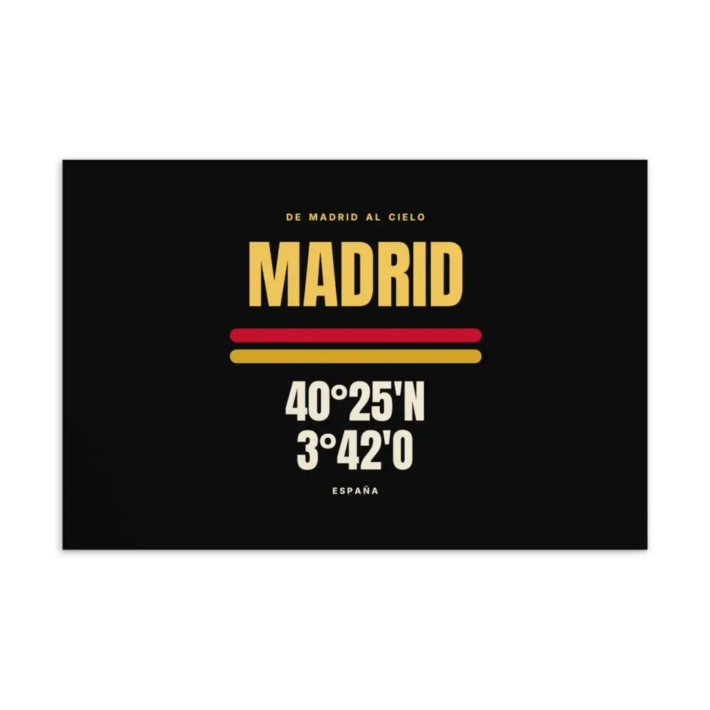 Madrid · Cartel — Postal