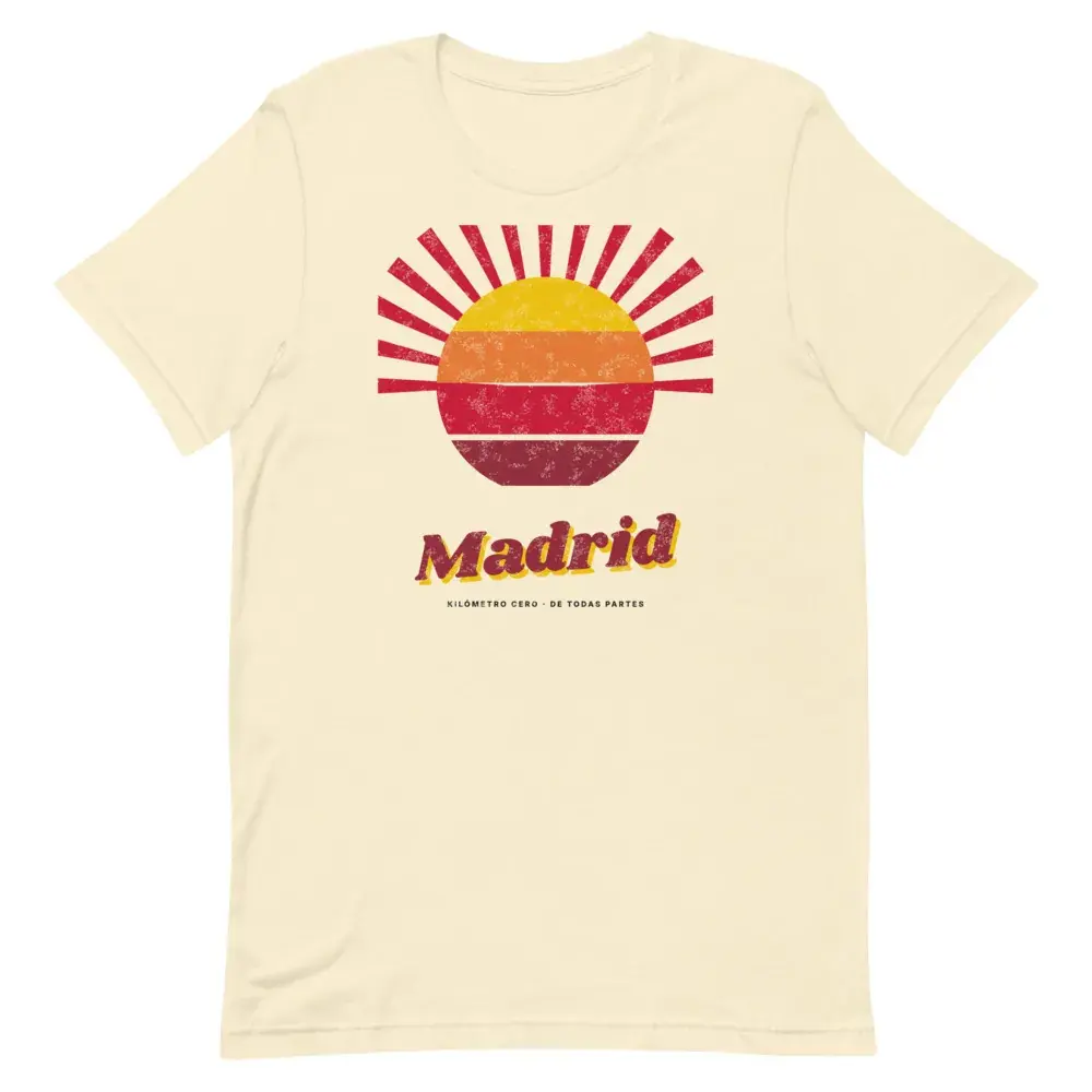 Madrid · Postal — Camiseta — Natural — Front