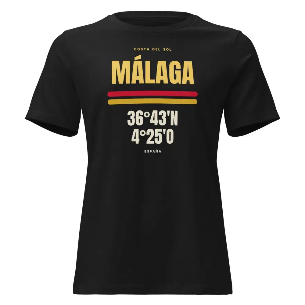 Málaga · Cartel — Camiseta de mujer — Black
