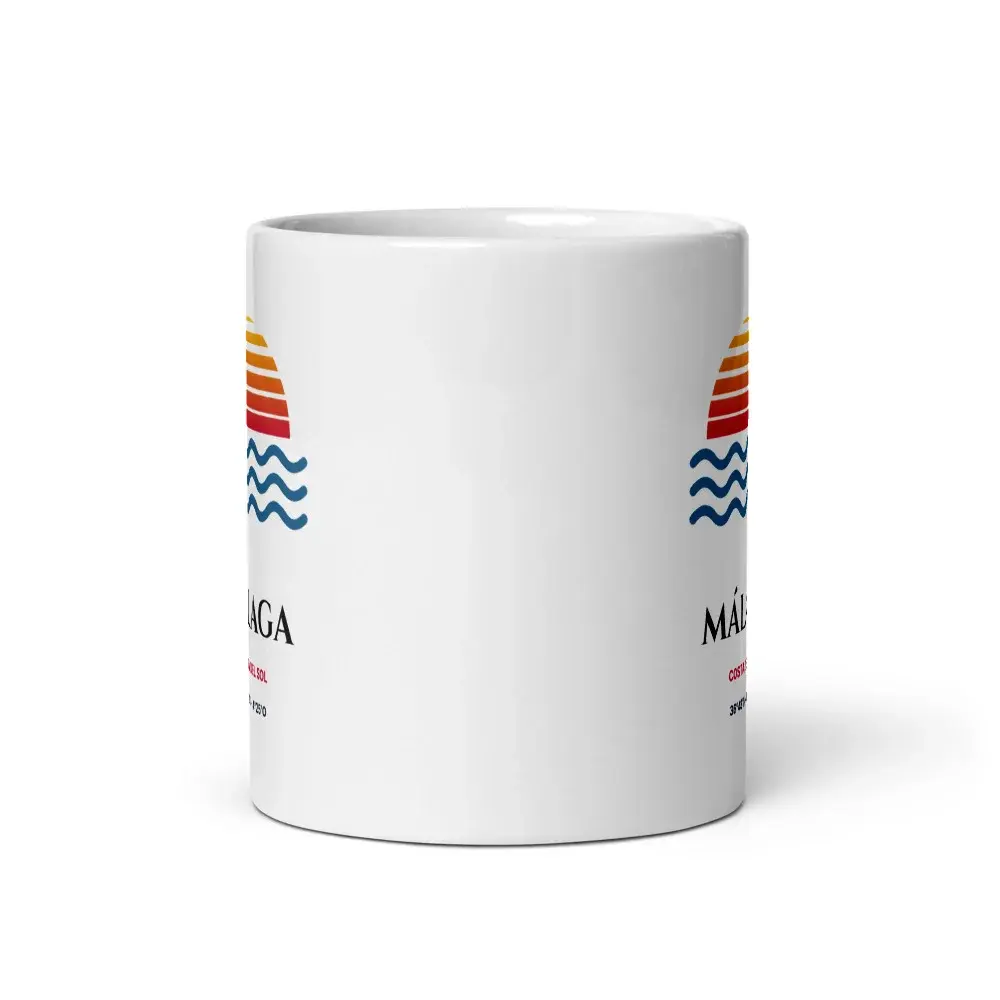 Málaga — Taza — White — Front view