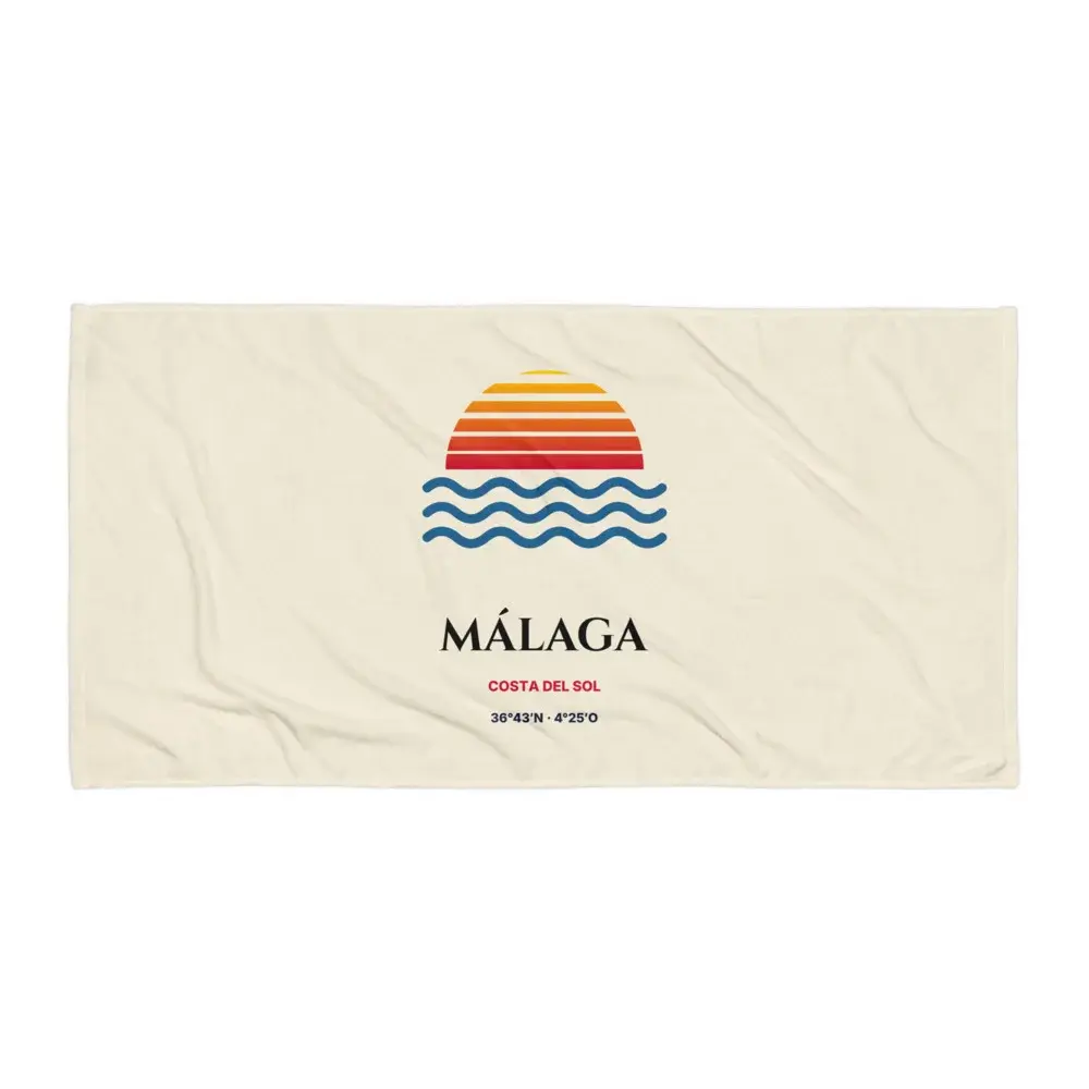 Málaga — Toalla de playa — White