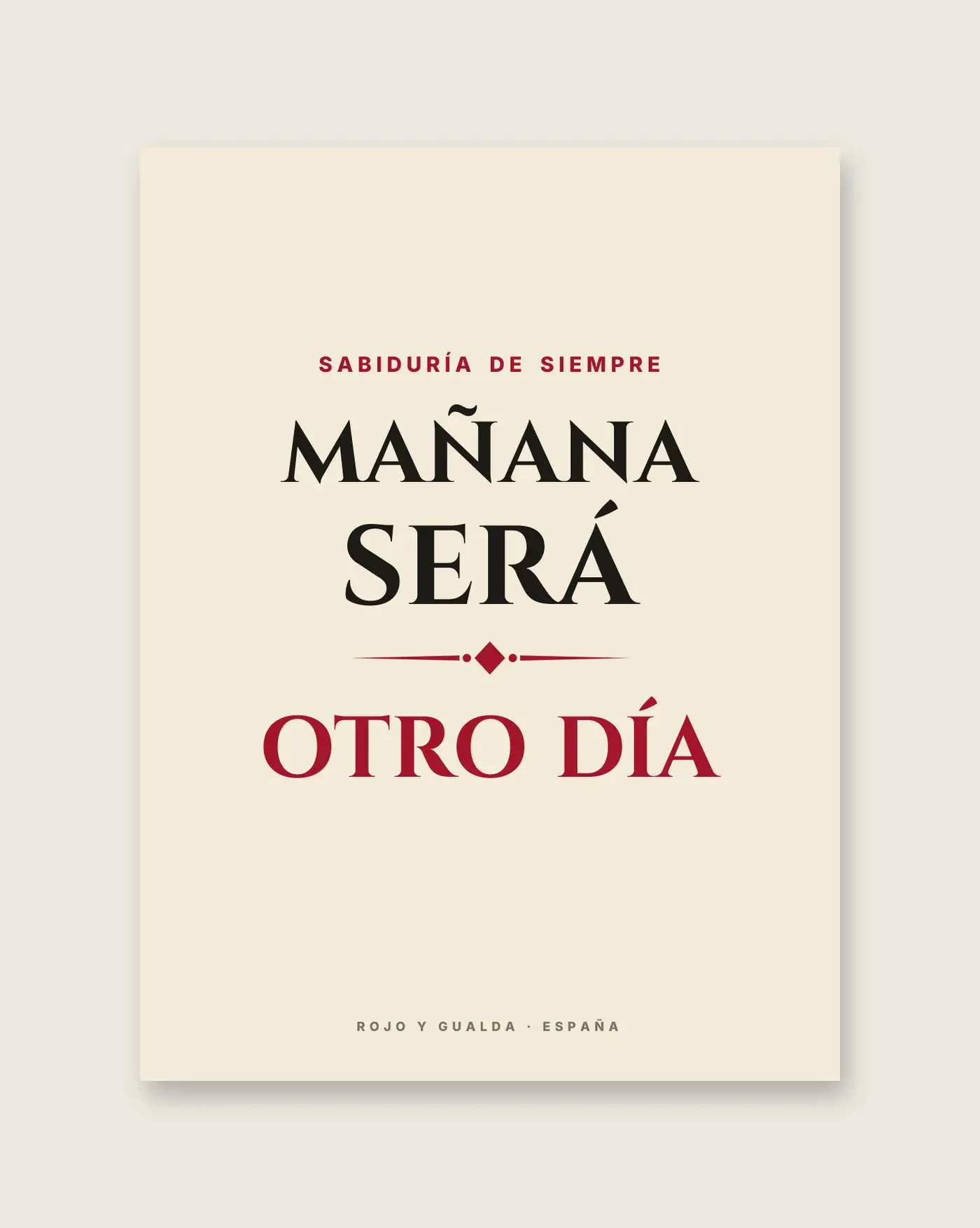 «Mañana será otro día» — Póster — detalle