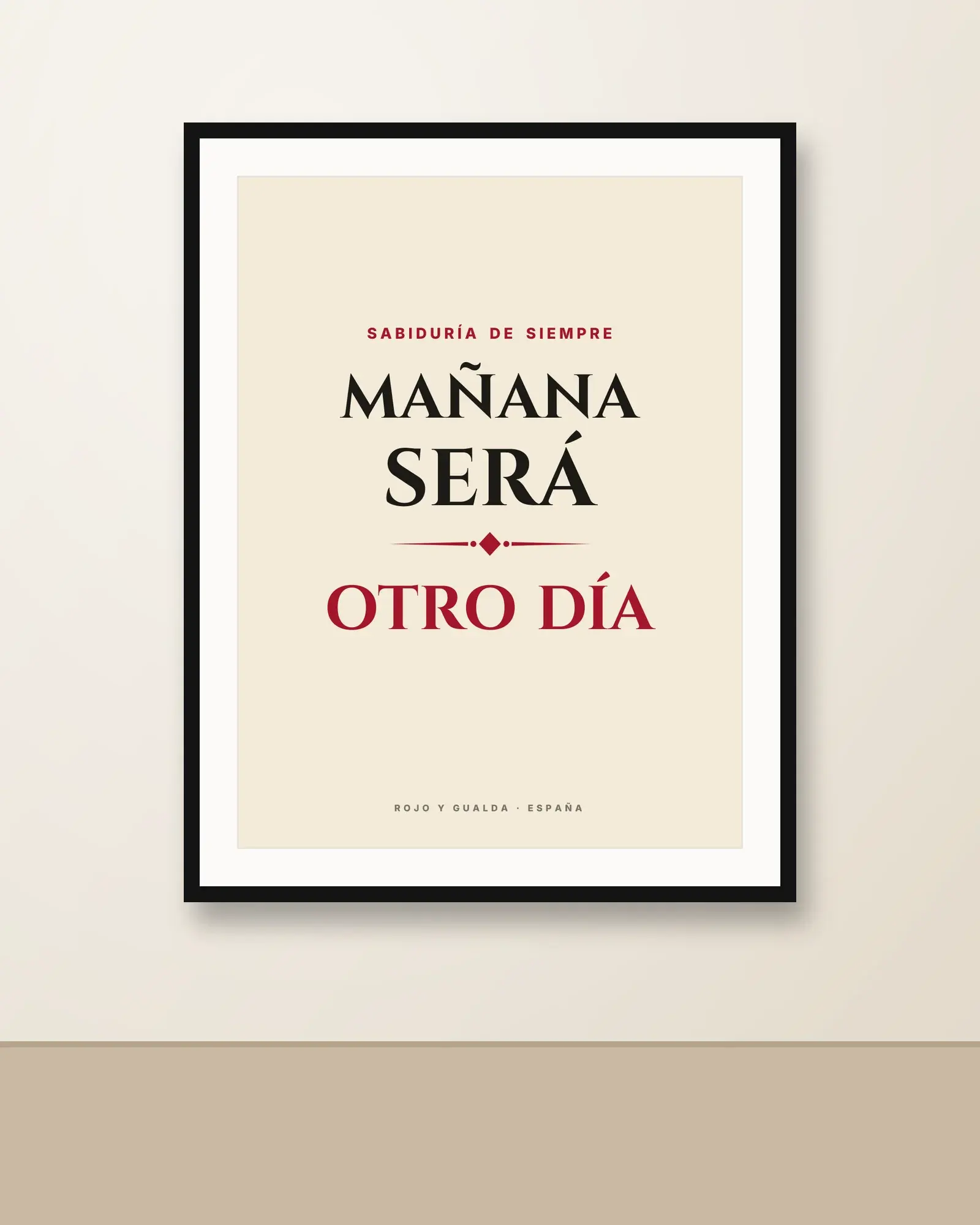 «Mañana será otro día» — Póster