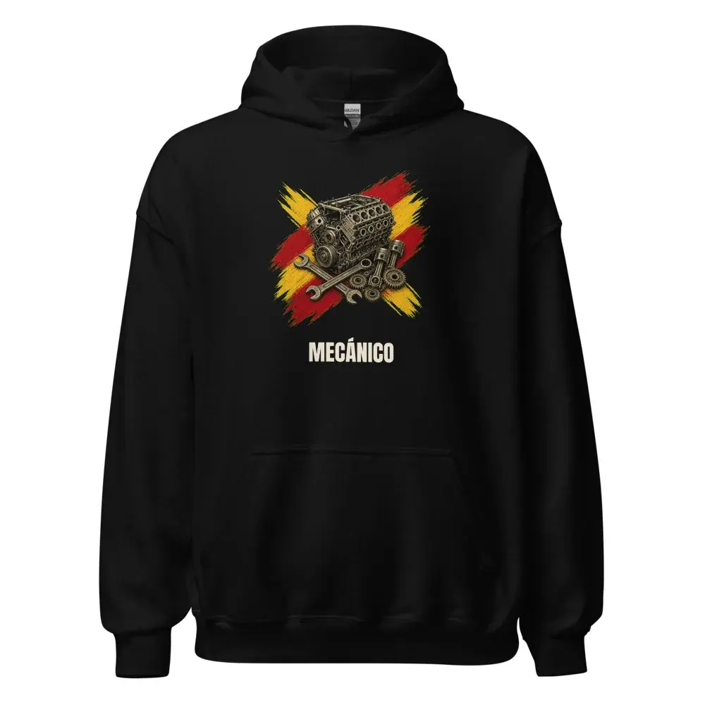 Mecánica · Arte — Sudadera con capucha — Black