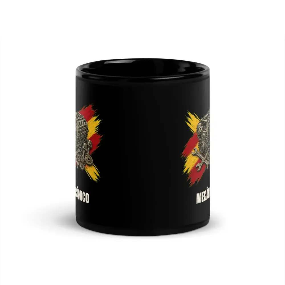 Mecánica · Arte — Taza — Black — Front