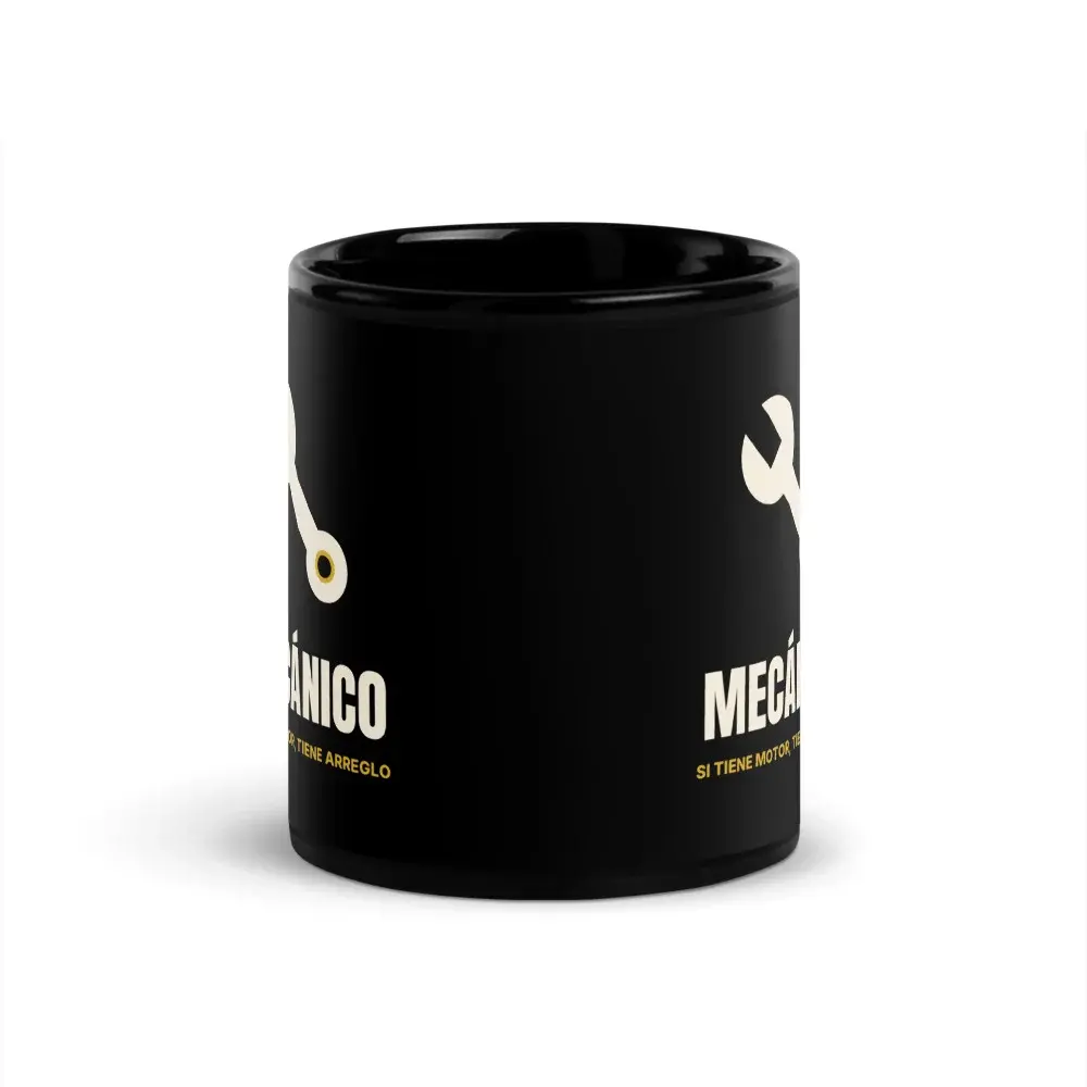 Mecánica Minimal — Taza — Black — Front