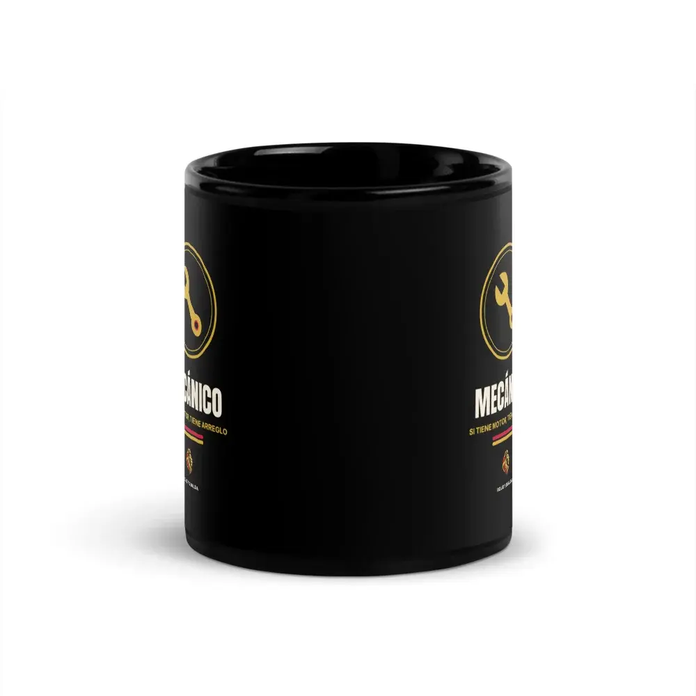 Mecánica — Taza — Black — Front