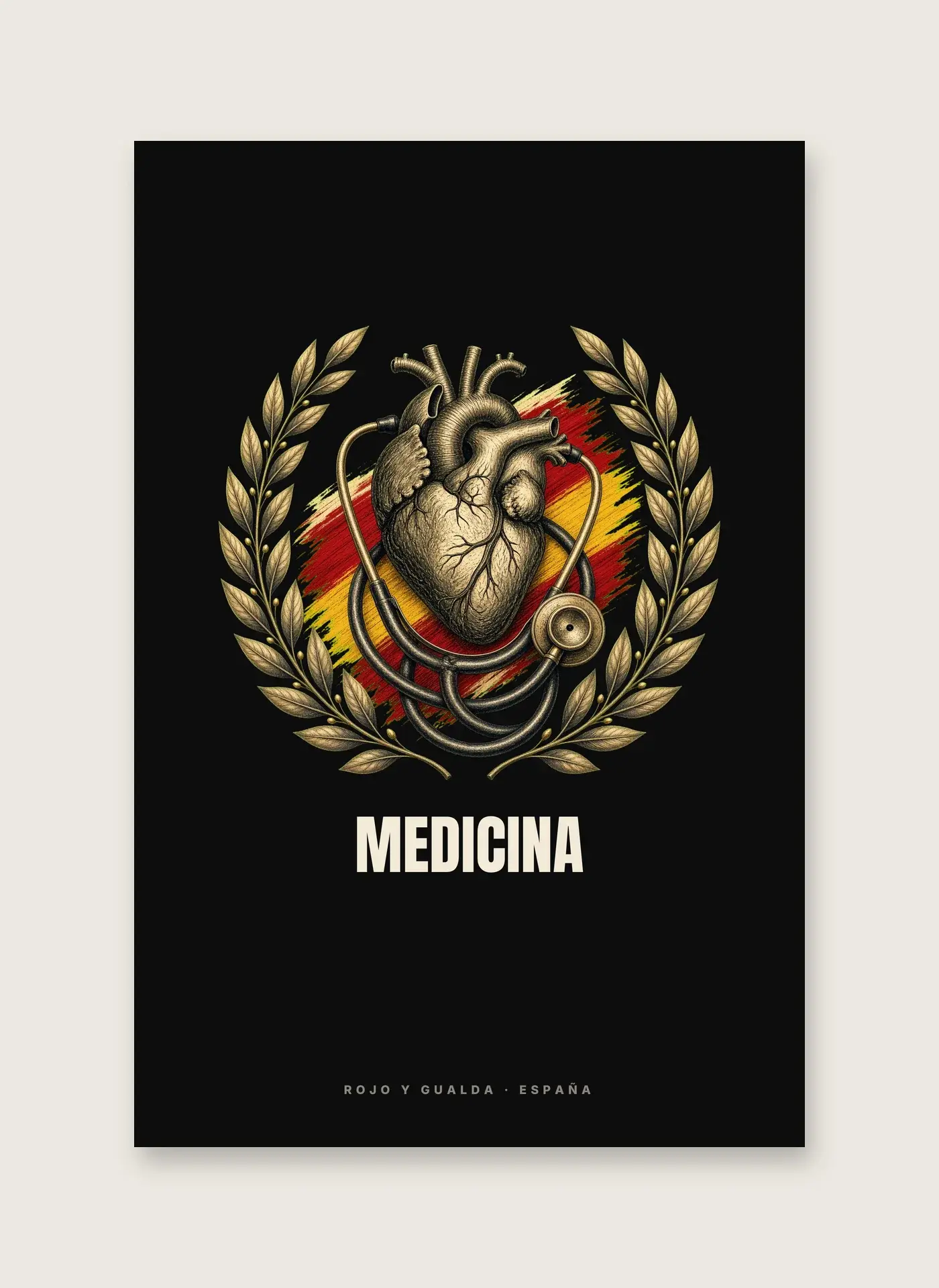 Medicina · Arte — Lámina enmarcada — detalle