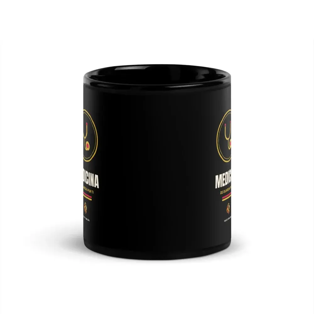Medicina — Taza — Black — Front
