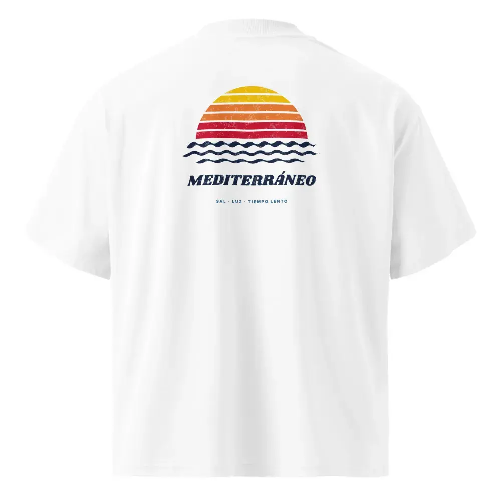 Mediterráneo a la Espalda — Camiseta oversize