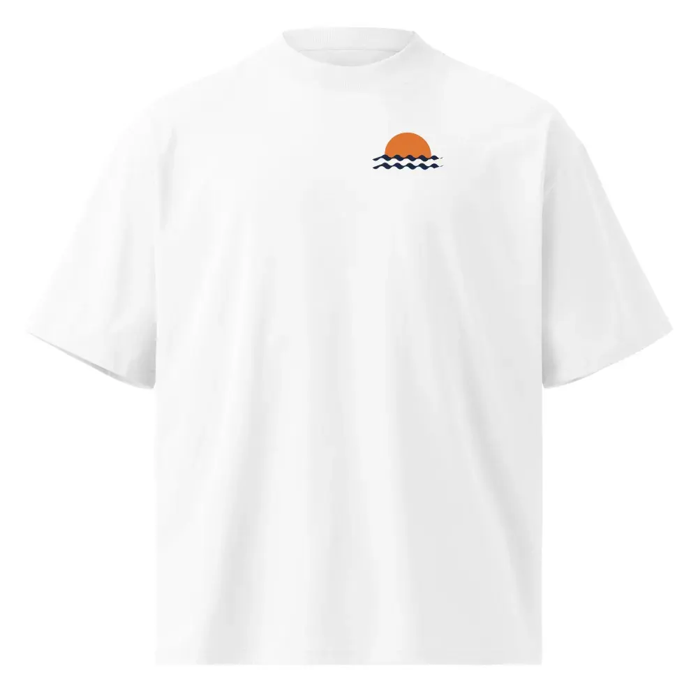 Mediterráneo a la Espalda — Camiseta oversize — White
