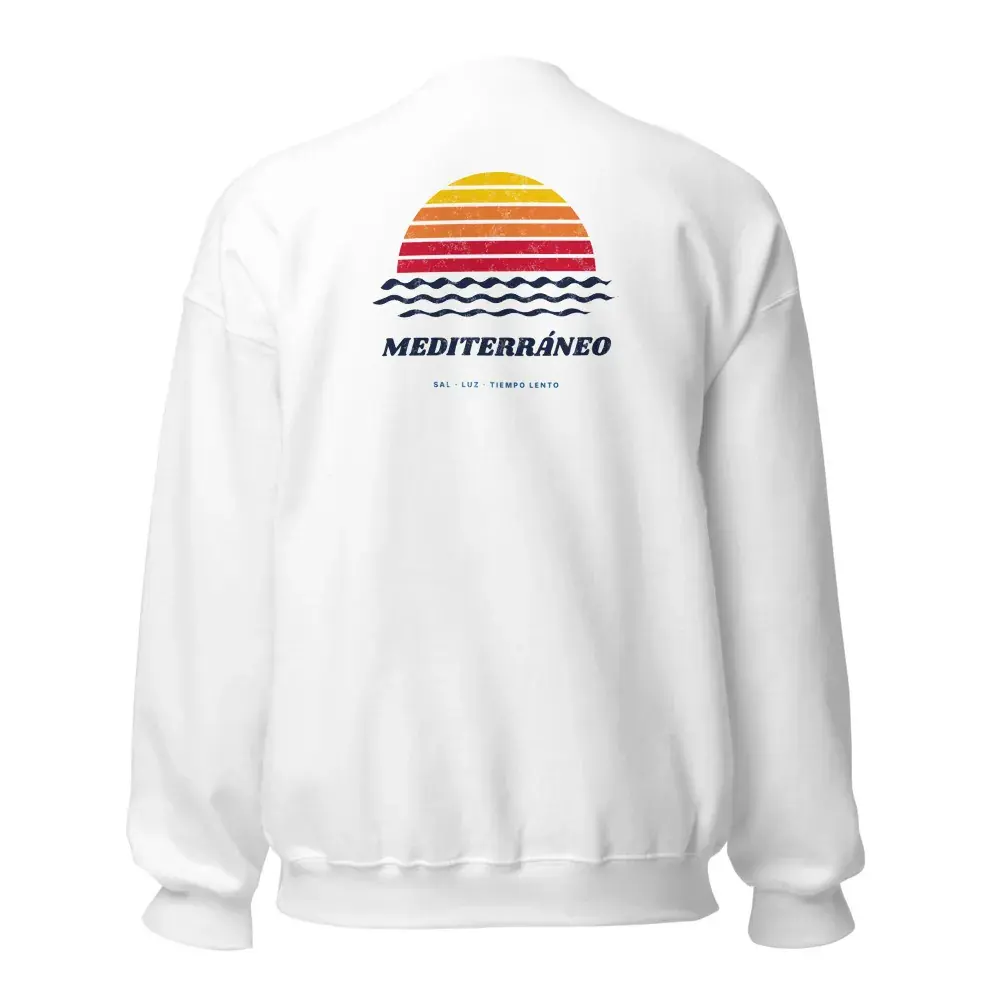 Mediterráneo a la Espalda — Sudadera — White