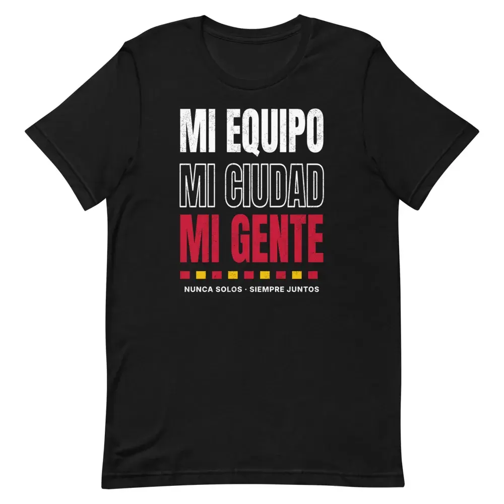 Mi Equipo, Mi Ciudad · Noche — Camiseta — Black — Front