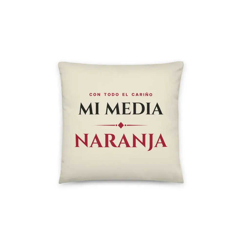 «Mi media naranja» — Cojín