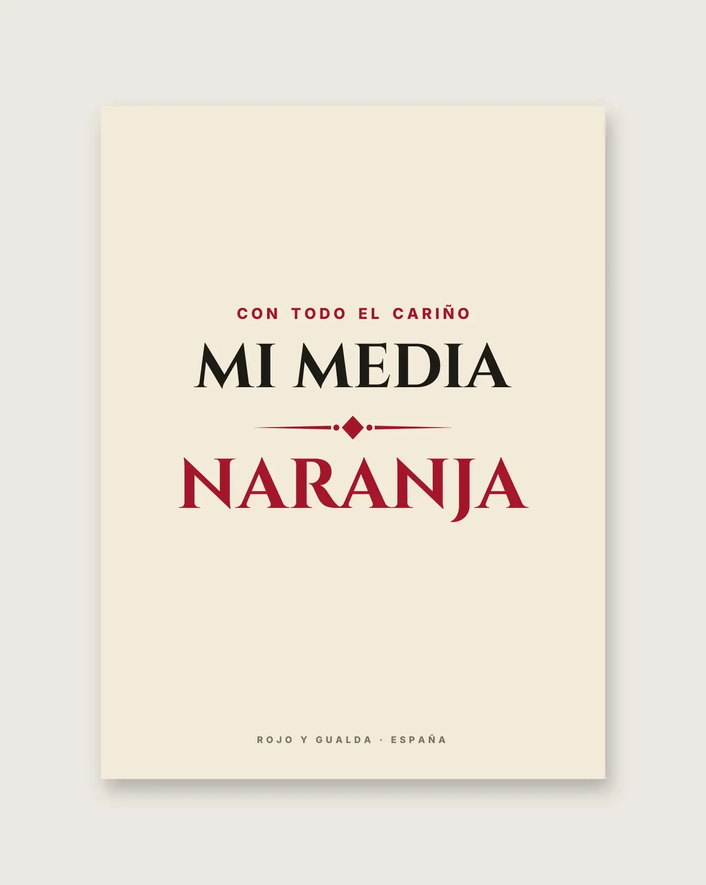 «Mi media naranja» — Póster — detalle