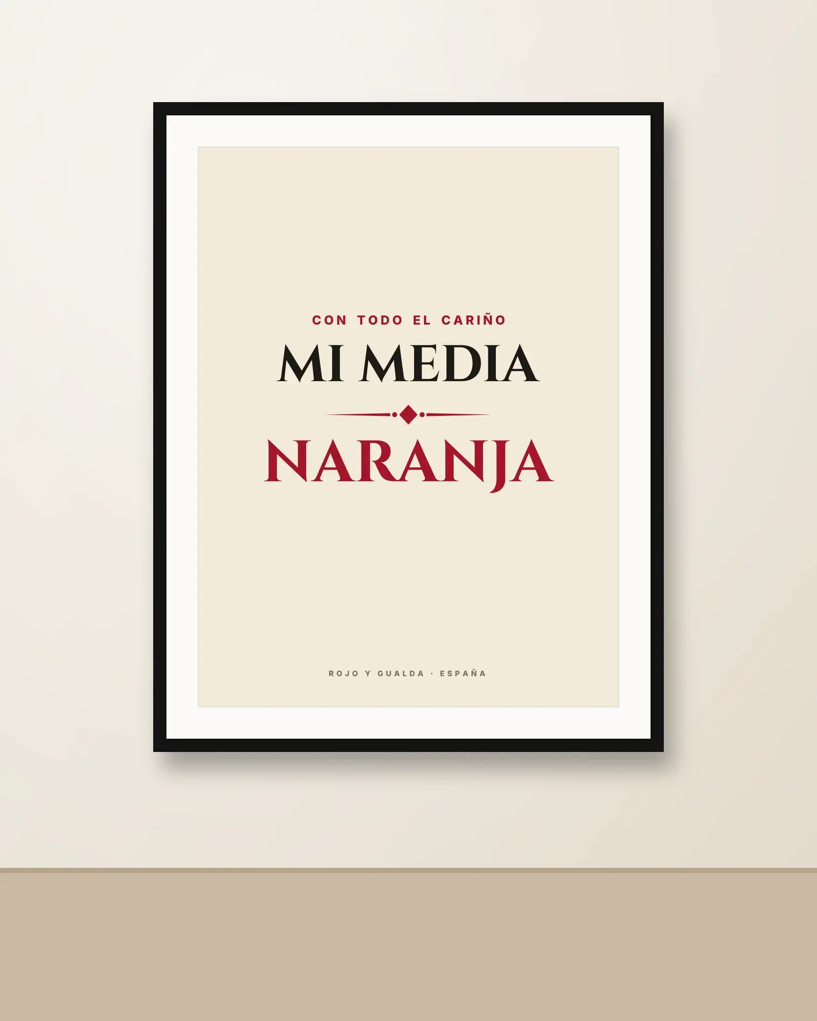 «Mi media naranja» — Póster
