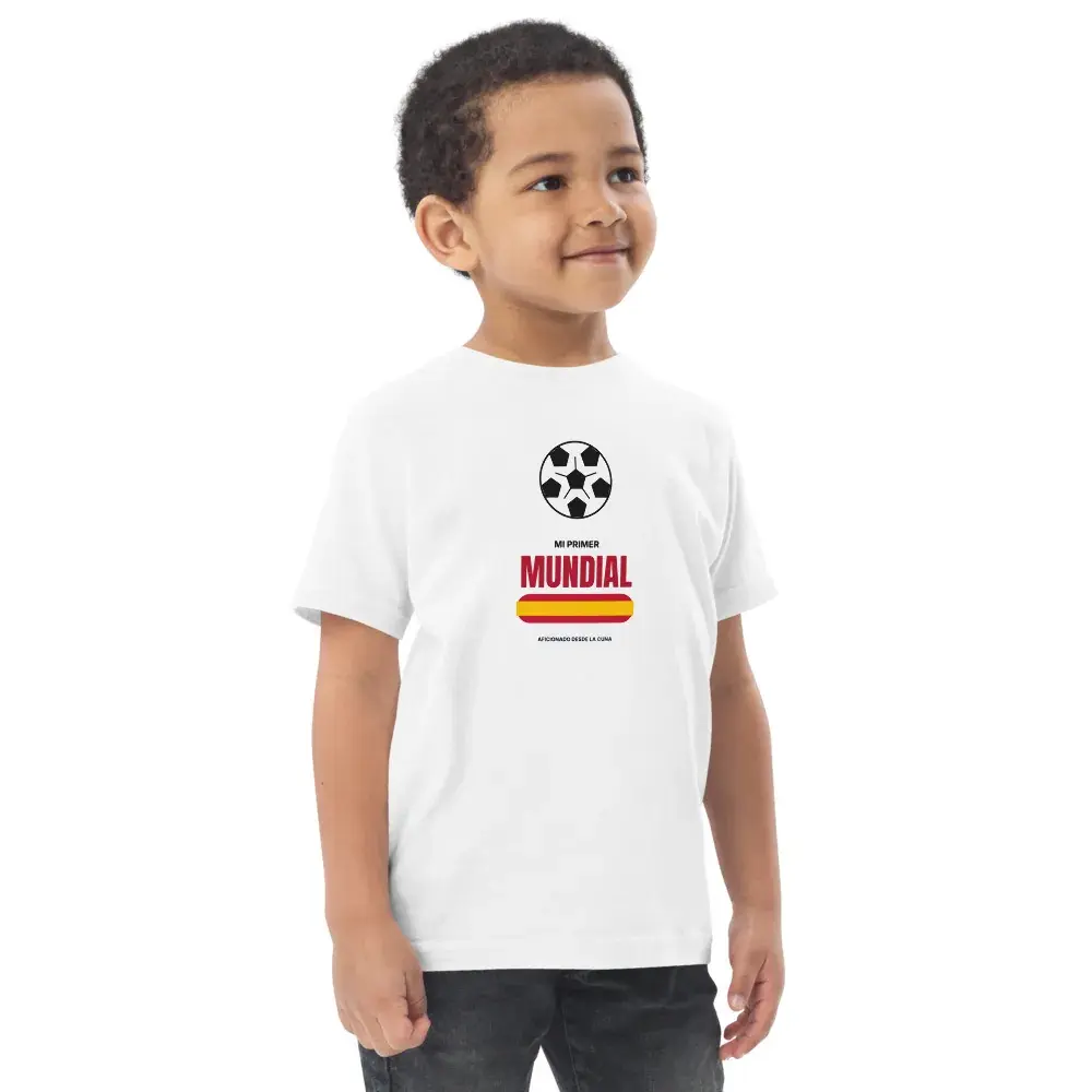 Mi Primer Mundial — Camiseta de peque — White — Right Front — niño