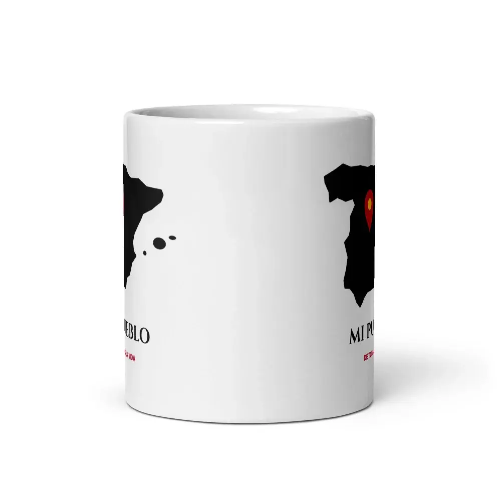 Mi Pueblo — Taza — White — Front view