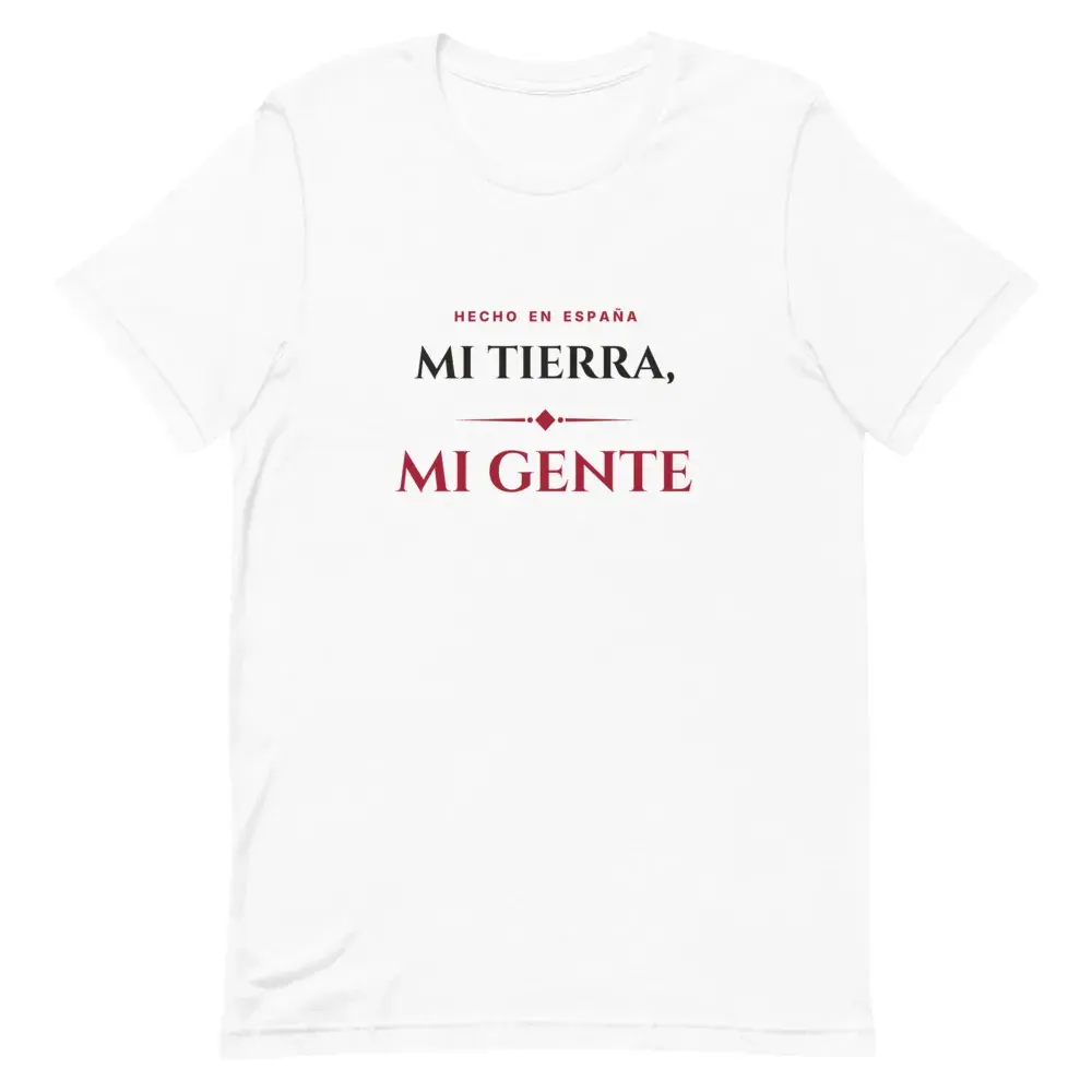 «Mi tierra, mi gente» — Camiseta — White — Front