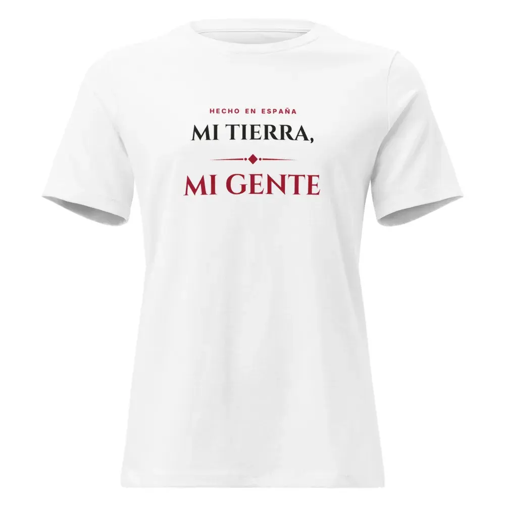 «Mi tierra, mi gente» — Camiseta de mujer — White