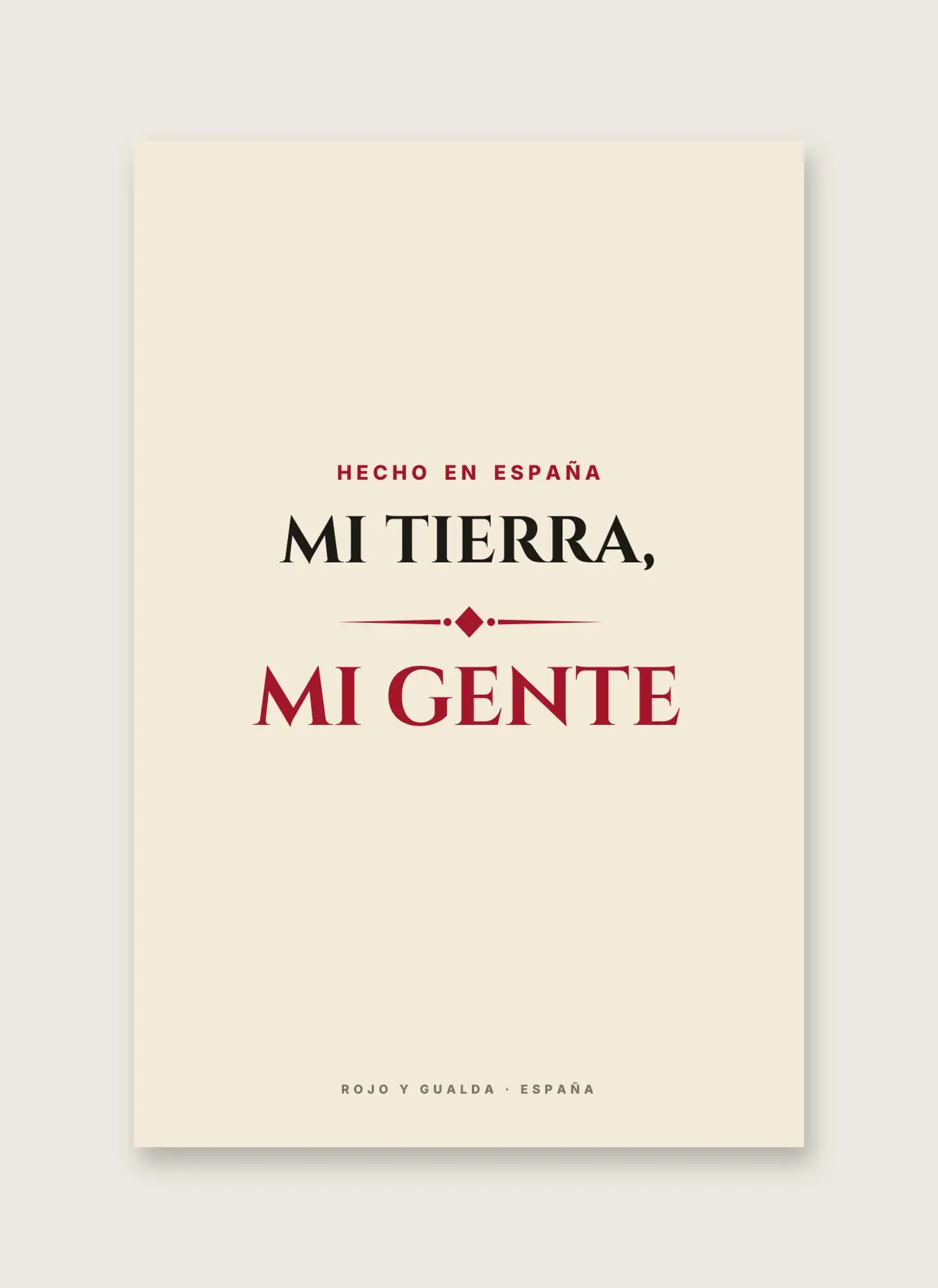 «Mi tierra, mi gente» — Lámina enmarcada — detalle