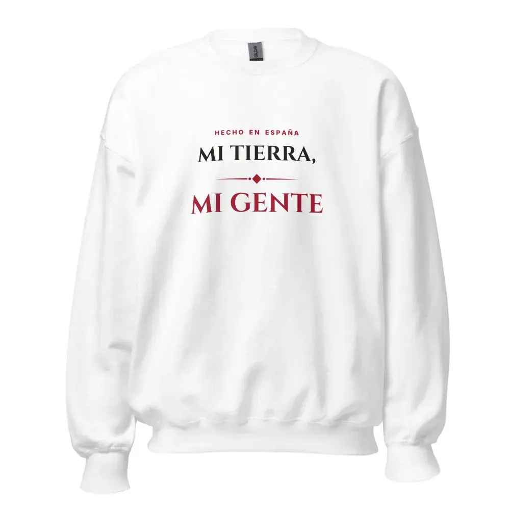 «Mi tierra, mi gente» — Sudadera — White