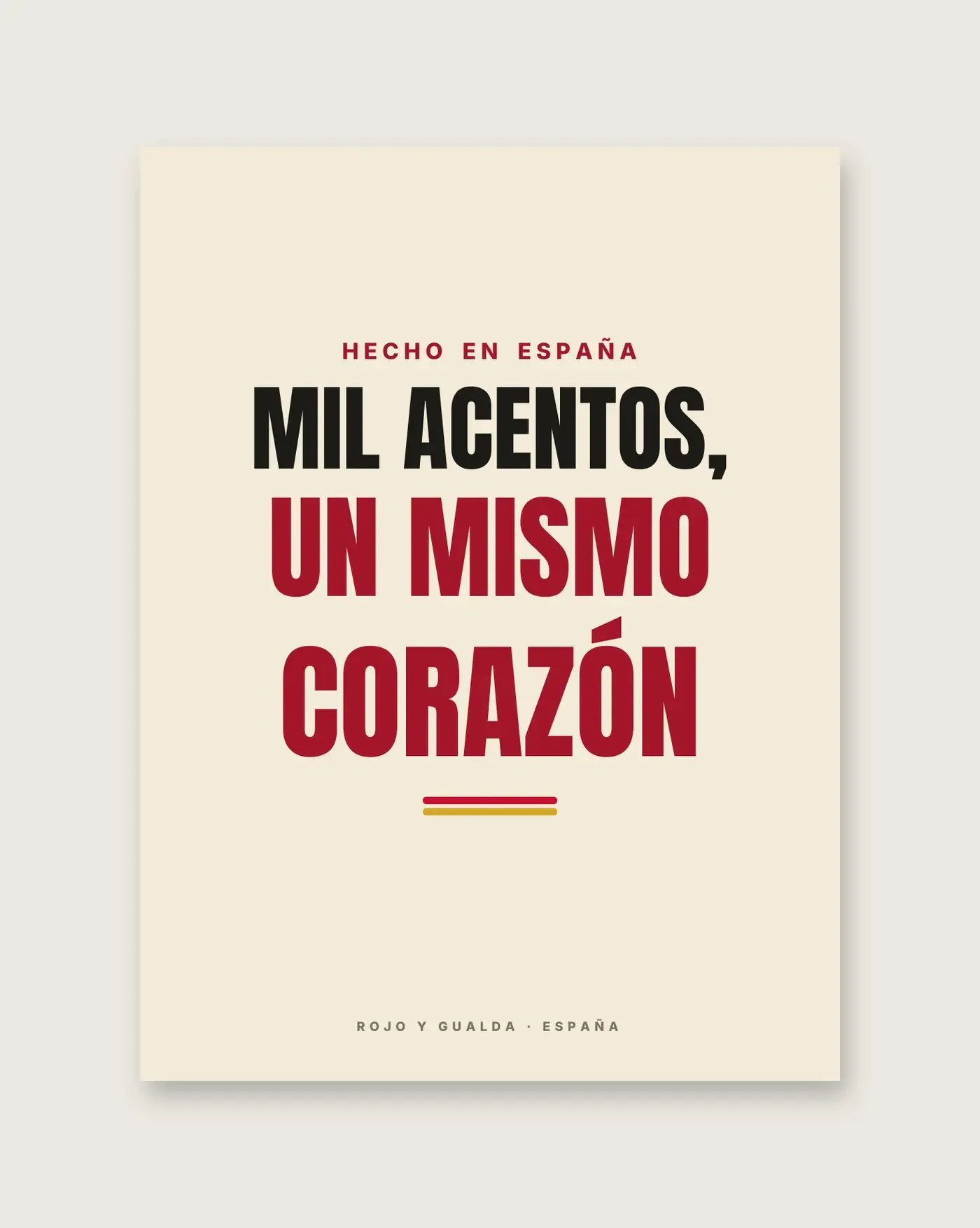 «Mil acentos, un mismo corazón» — Póster — detalle