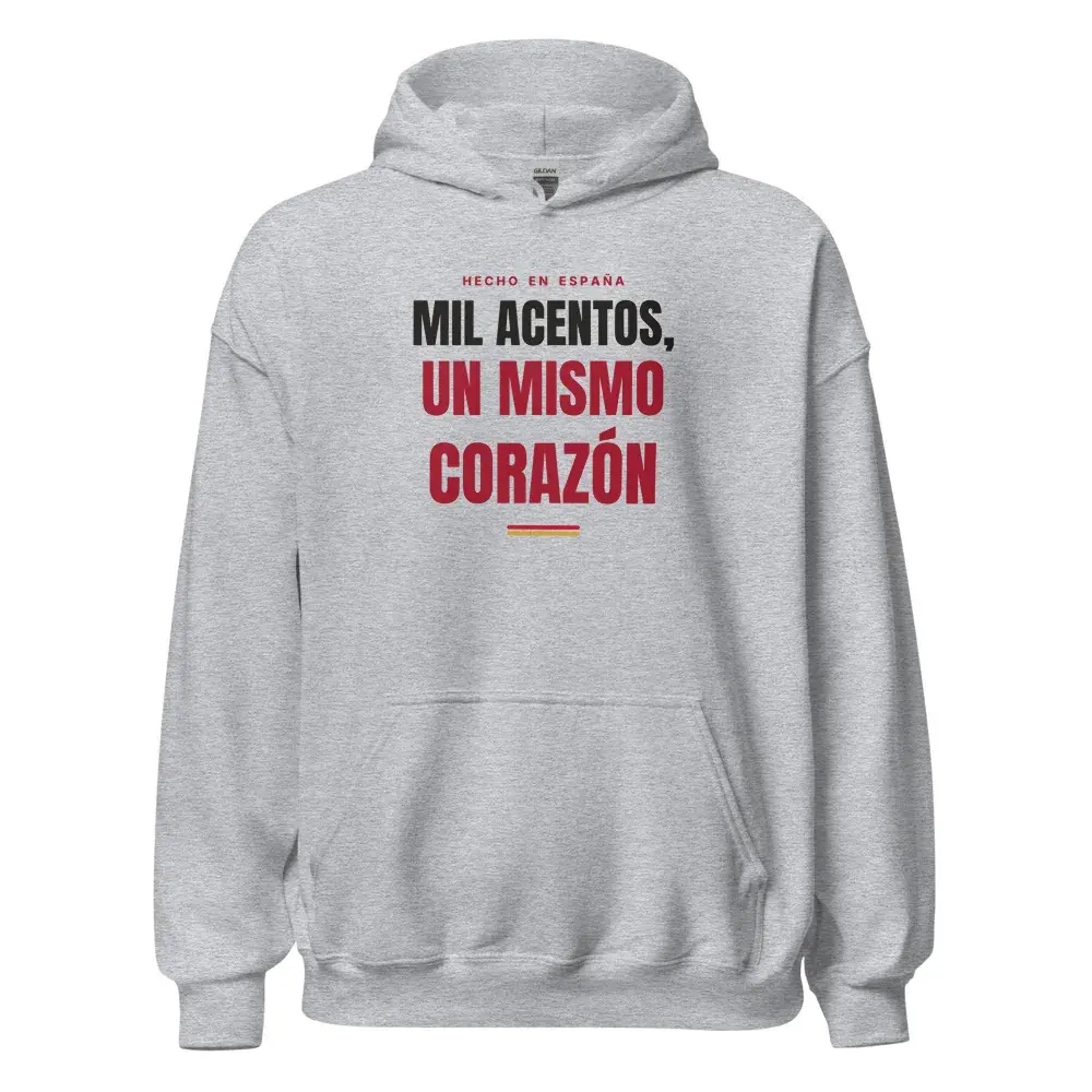 «Mil acentos, un mismo corazón» — Sudadera con capucha