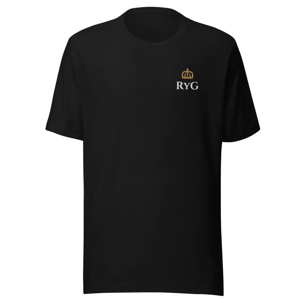 Monograma Bordado — Camiseta bordada — Black