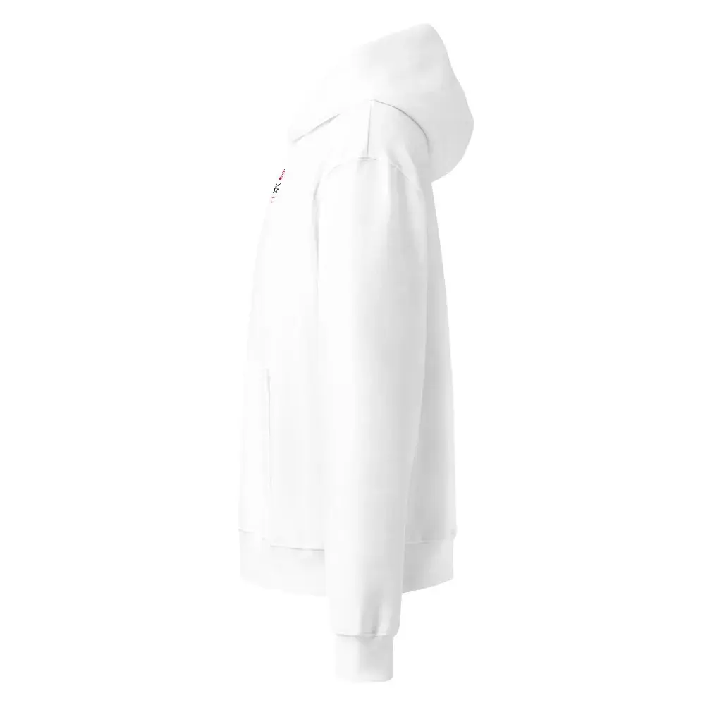 Monograma RyG · Día — Sudadera oversize con capucha — White — Left