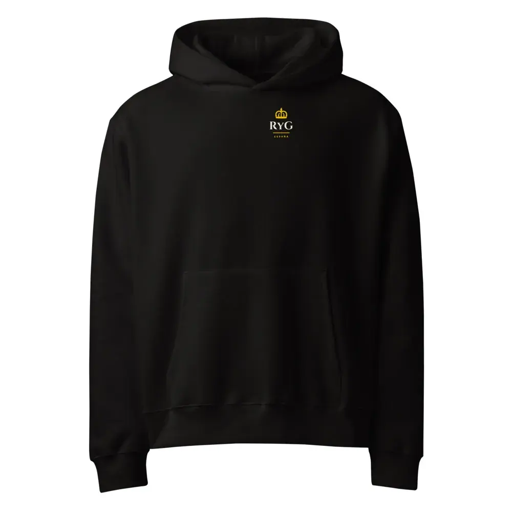 Monograma RyG · Noche — Sudadera oversize con capucha