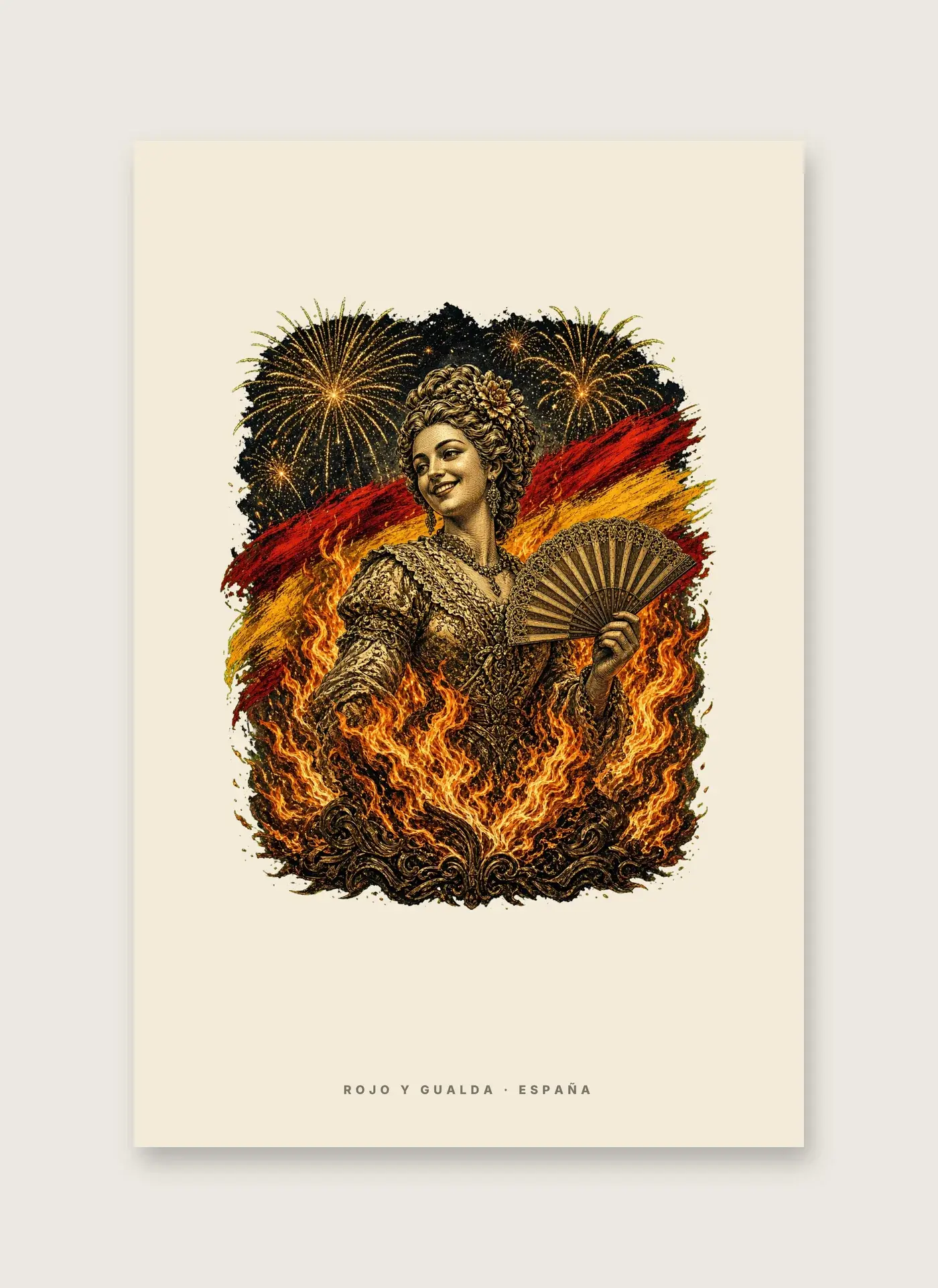 Nit de Foc · Arte — Lámina enmarcada — detalle