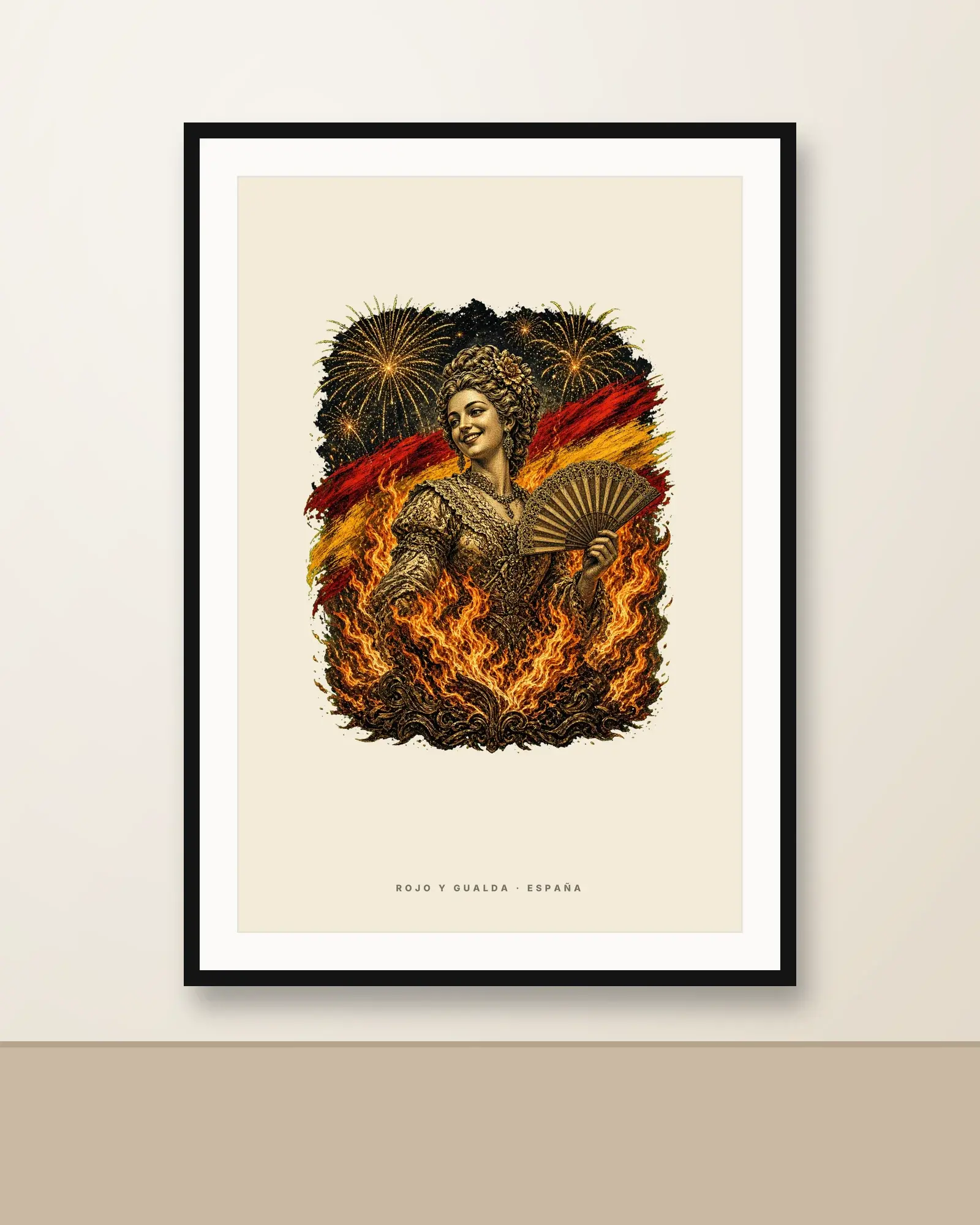 Nit de Foc · Arte — Lámina enmarcada