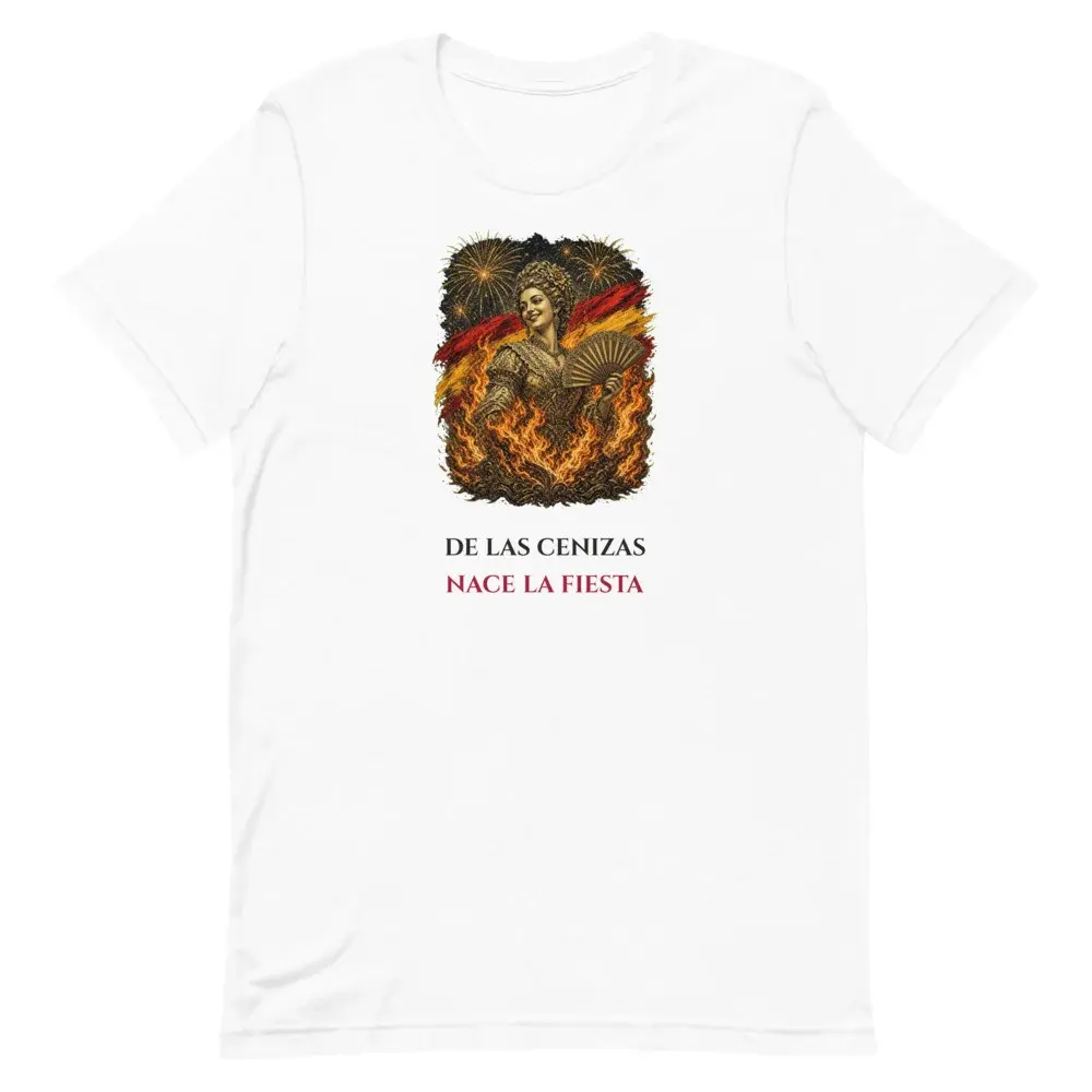 Nit de Foc · Frase — Camiseta — White — Front