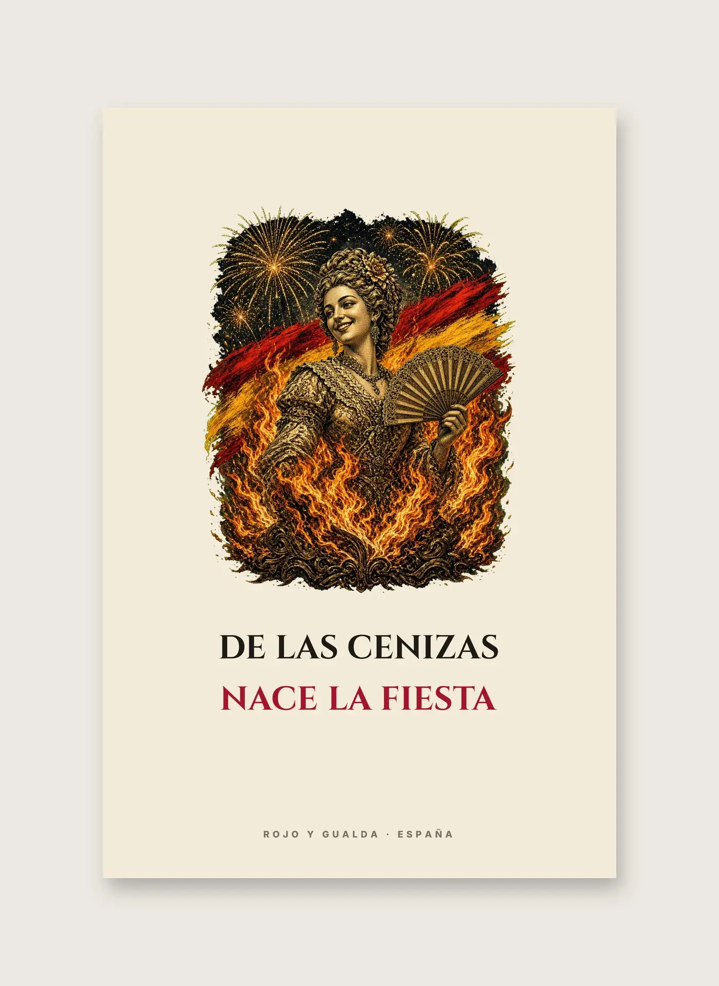Nit de Foc · Frase — Lámina enmarcada — detalle