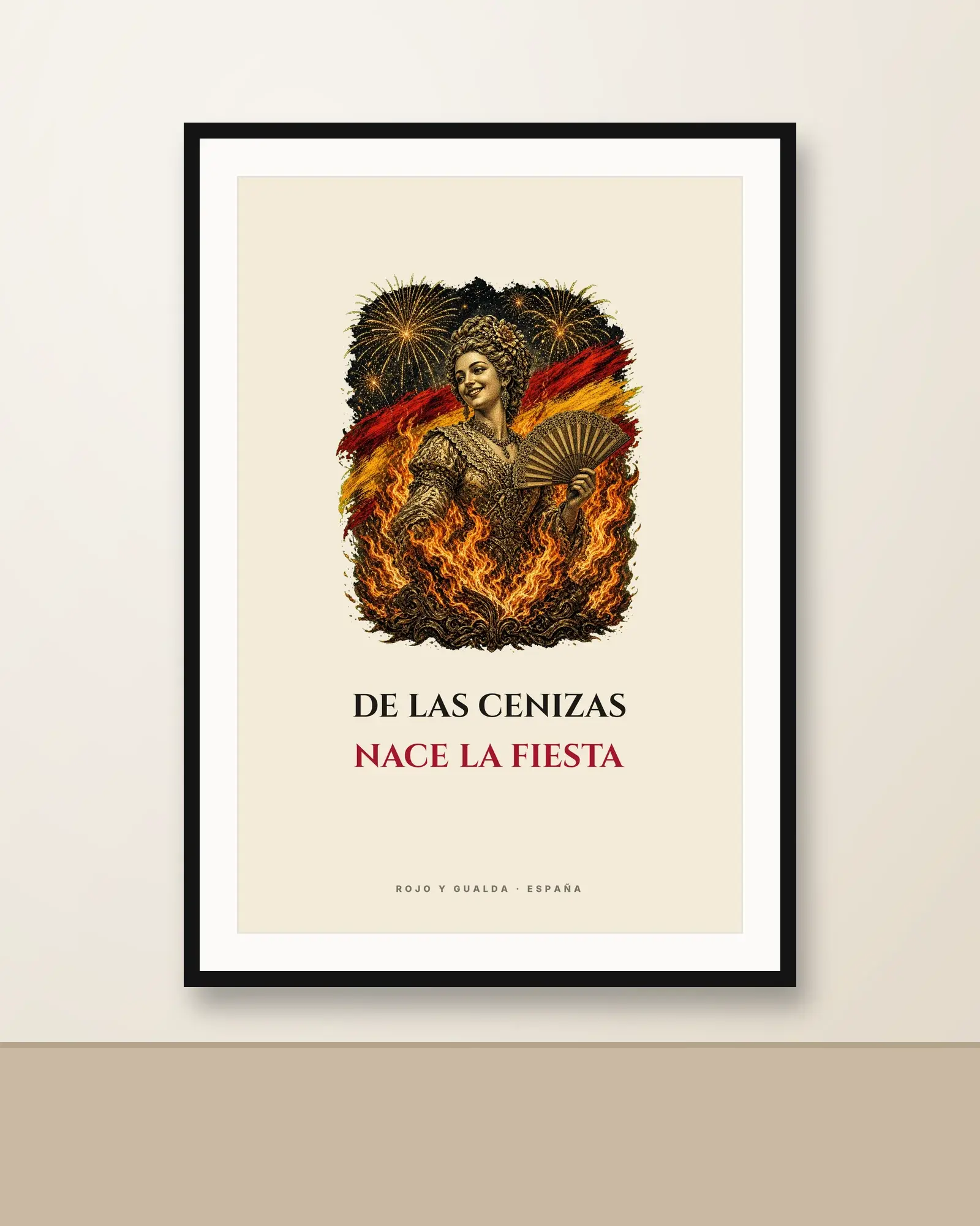 Nit de Foc · Frase — Lámina enmarcada